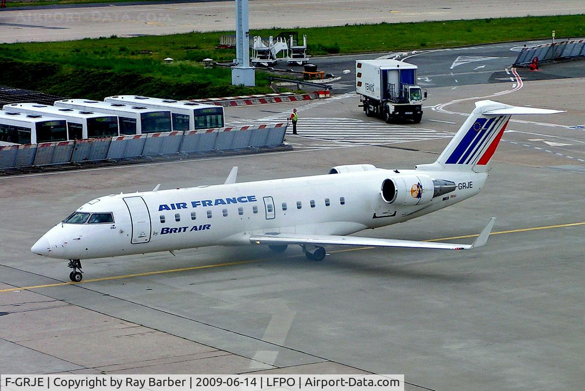 F-GRJE, 1996 Canadair CRJ-100ER (CL-600-2B19) C/N 7106, Canadair CRJ-100ER [7106] (Brit Air/Air France) Paris-Orly~F 14/06/2009