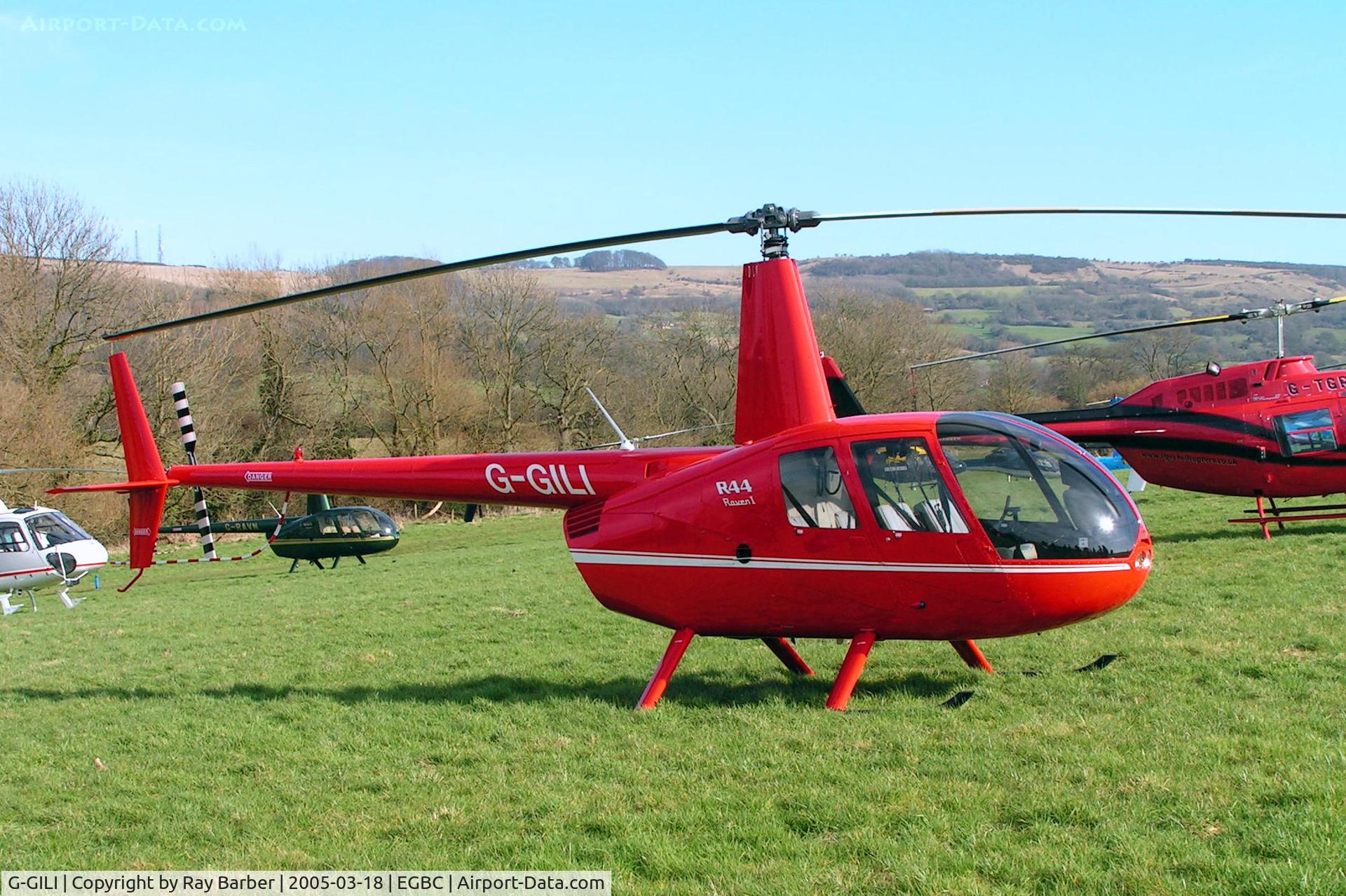 G-GILI, 2004 Robinson R44 Raven I C/N 1436, Robinson R-44 Raven I [1436] (Twylight Management Ltd) Cheltenham Racecourse~G 18/03/2005