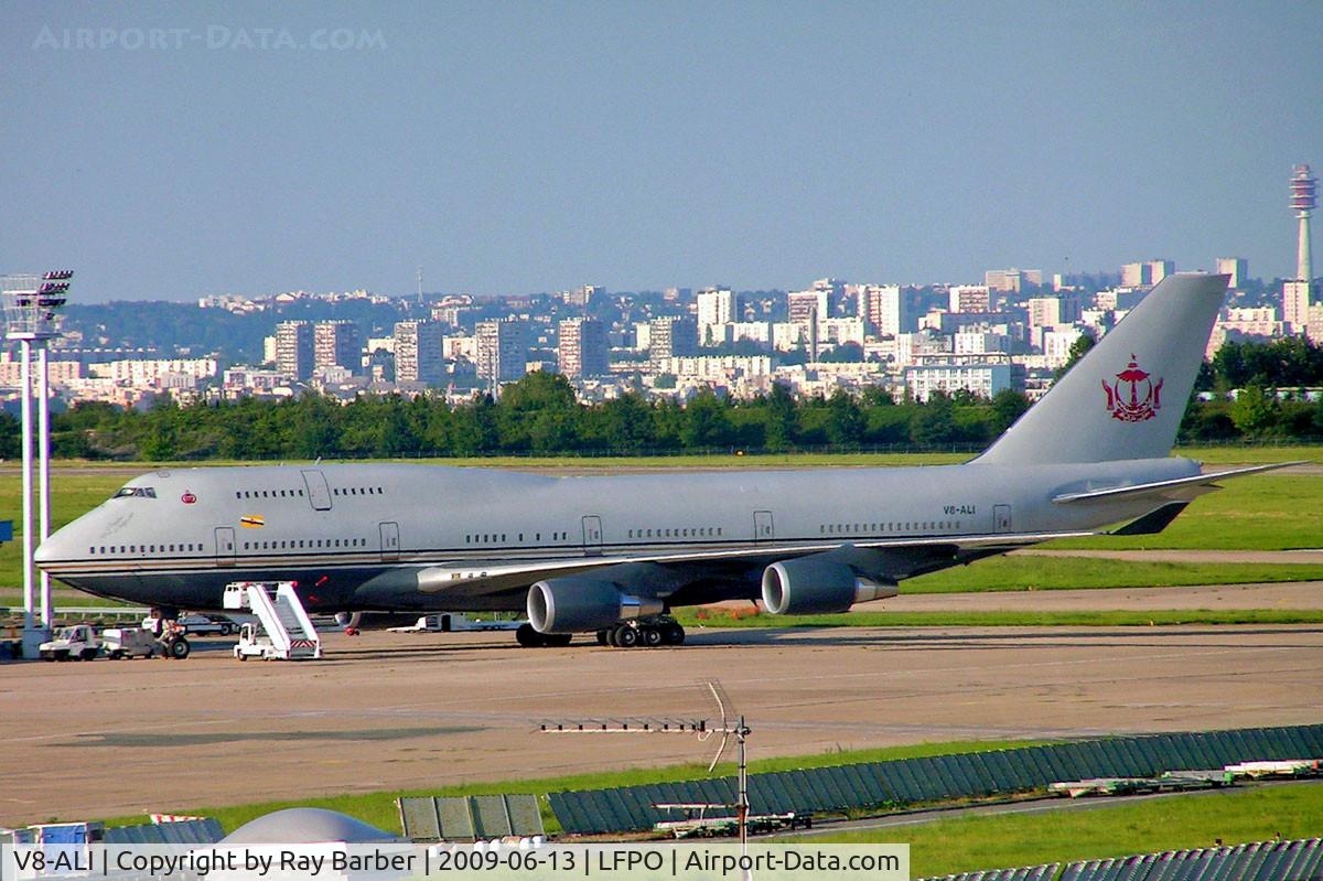 V8-ALI, 1992 Boeing 747-430 C/N 26426, Boeing 747-430 [26426] (Government of Brunei) Paris-Orly~F 13/06/2009