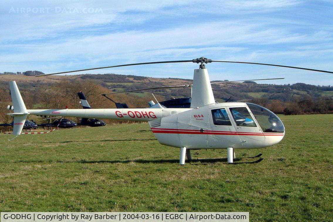 G-ODHG, 2001 Robinson R44 Raven C/N 1024, Robinson R-44 Raven [1024] Cheltenham Racecourse~G 16/03/2004