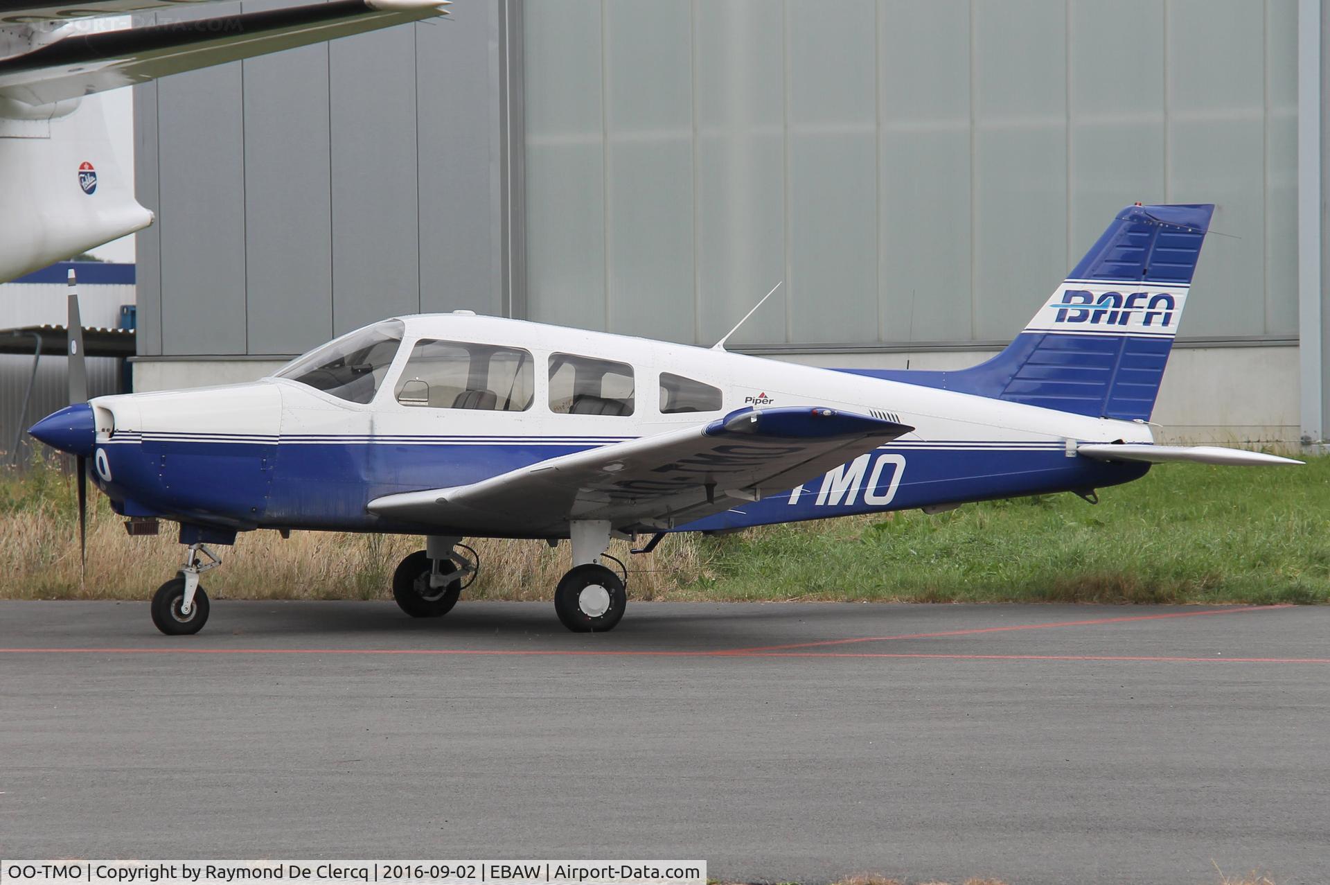 OO-TMO, 2008 Piper PA-28-161 Cherokee Warrior II C/N 2842302, Parked at Antwerp Airport.