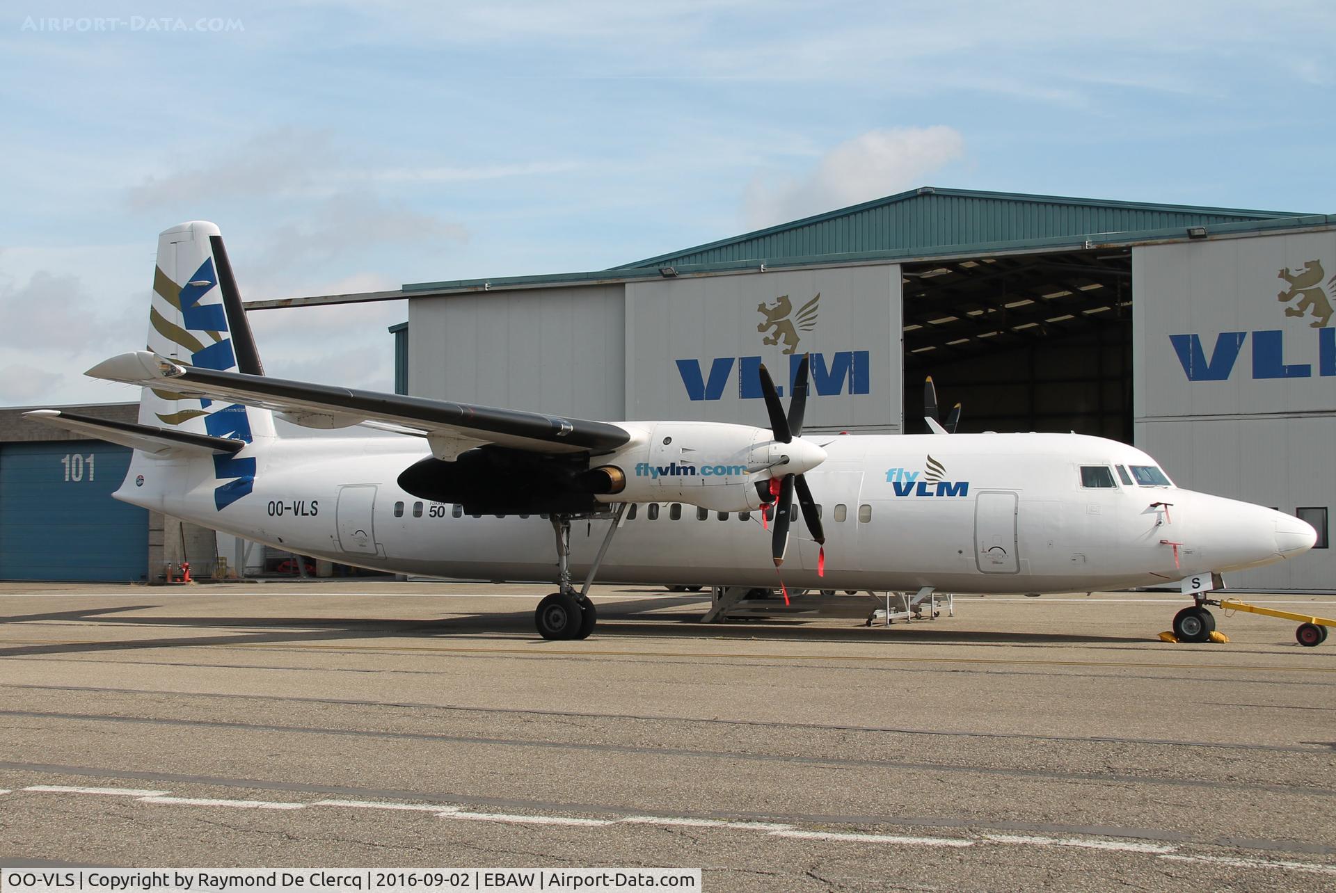 OO-VLS, 1987 Fokker 50 C/N 20109, Out of service since 2016-06-22 (Bankcruptcy VLM )