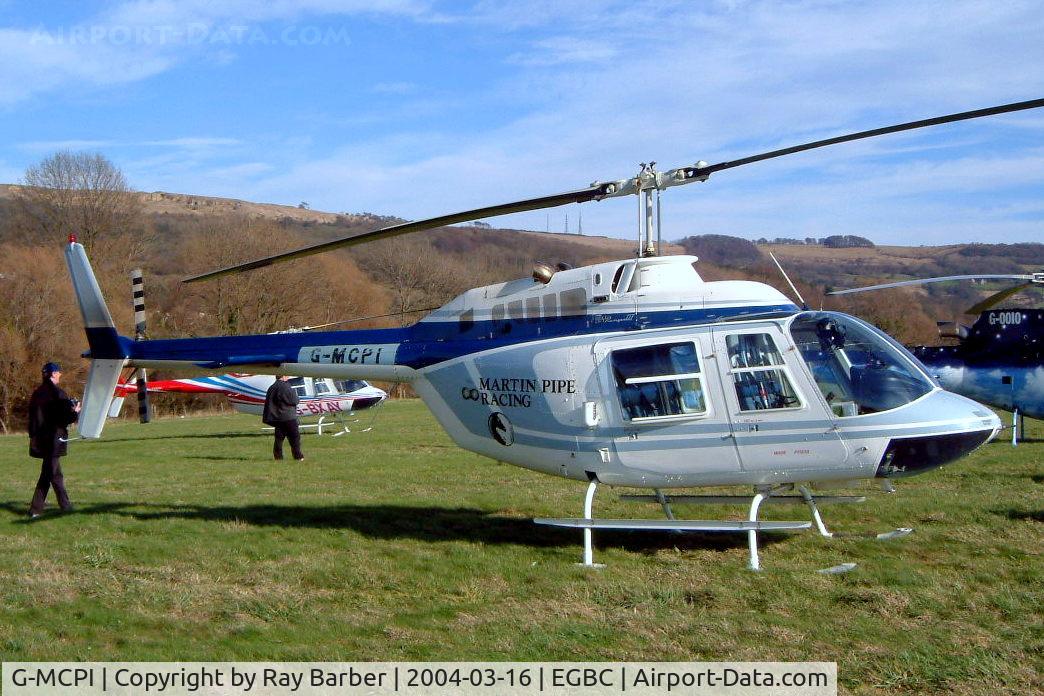 G-MCPI, 1980 Bell 206B JetRanger III C/N 3191, Bell 206B-3 Jet Ranger III [3191] (Martin Pipe Racing) Cheltenham Racecourse~G 16/03/2004