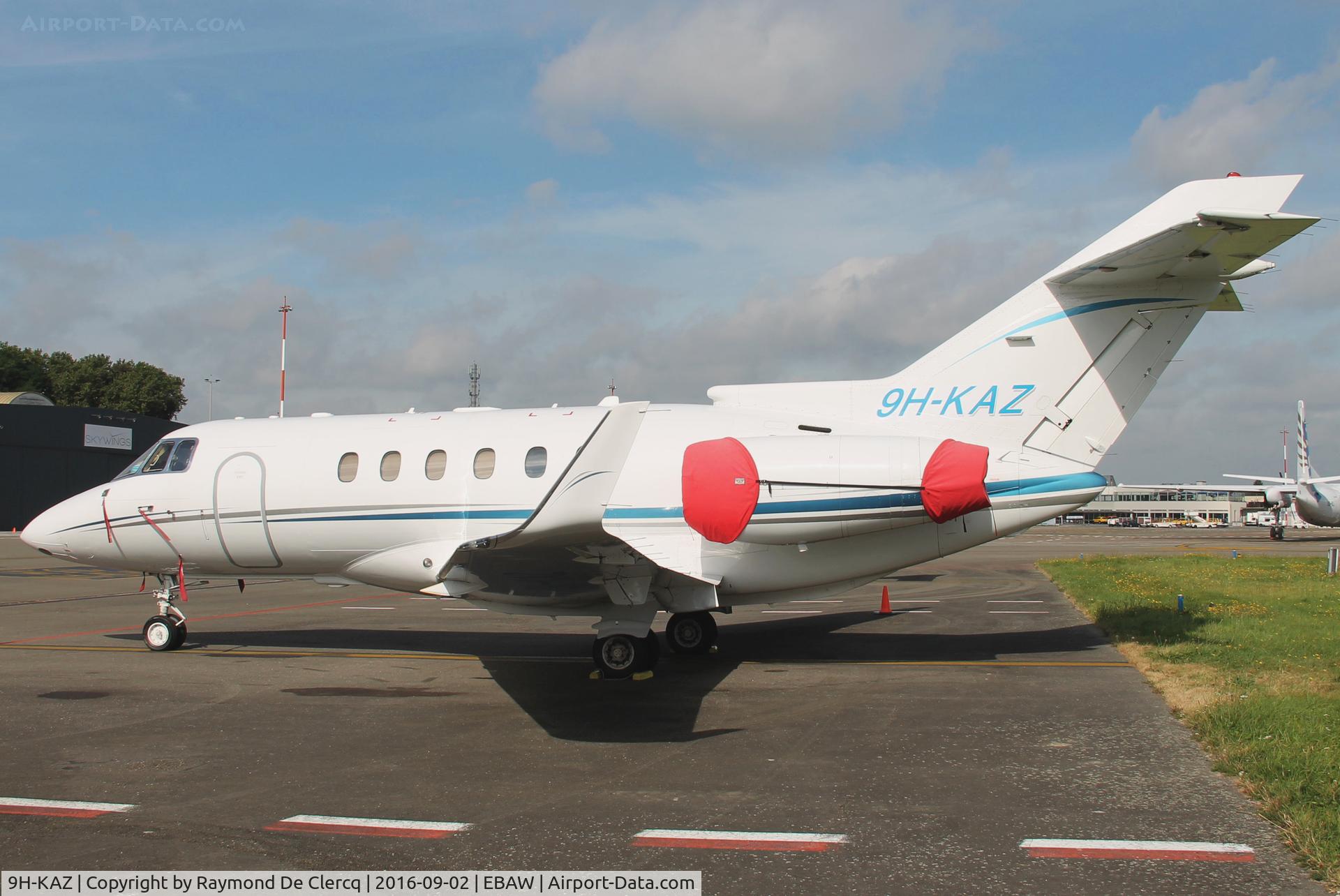 9H-KAZ, 2007 Hawker Beechcraft 900XP C/N HA-0034, Parked at Antwerp Airport.