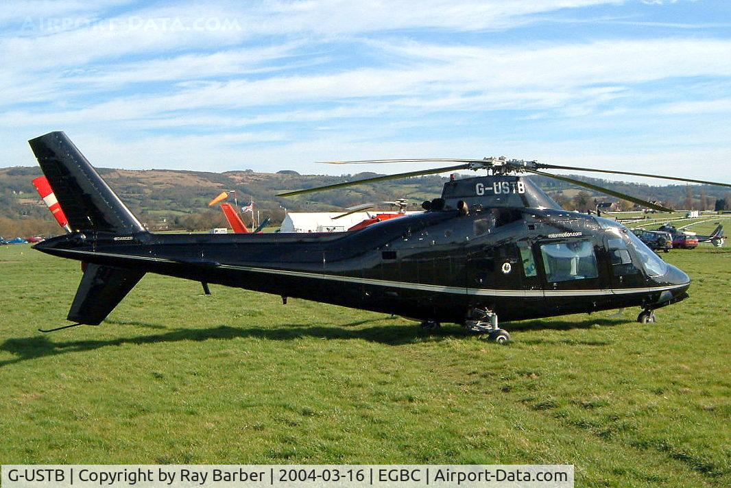 G-USTB, 1979 Agusta A-109A C/N 7163, Agusta A-109A [7613] (Newton Aviation Ltd) Cheltenham Racecourse~G 16/03/2004