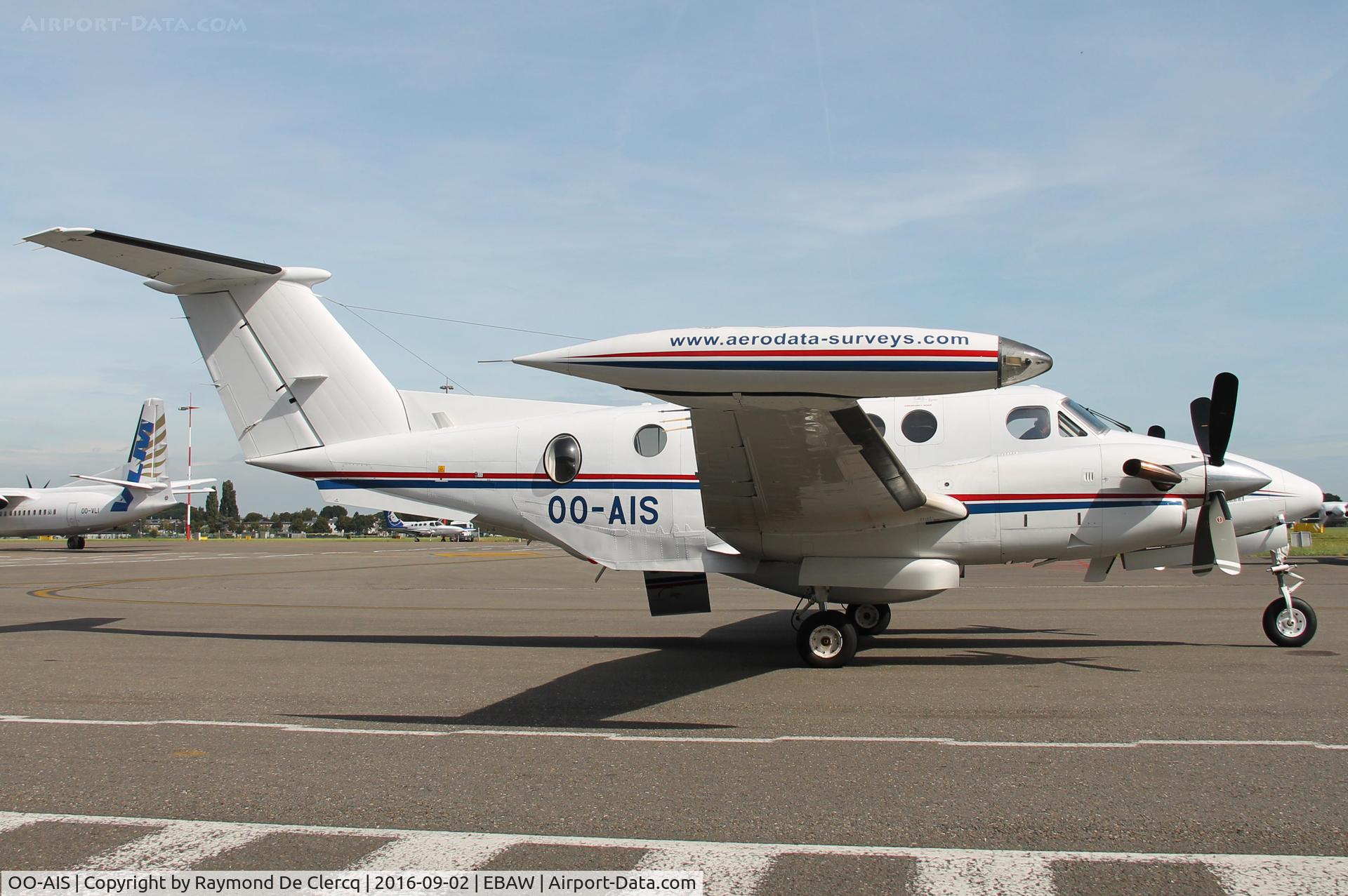 OO-AIS, 1980 Beech 200T Super King Air C/N BT-11, Aerodata-Surveys at Antwerp Airport.