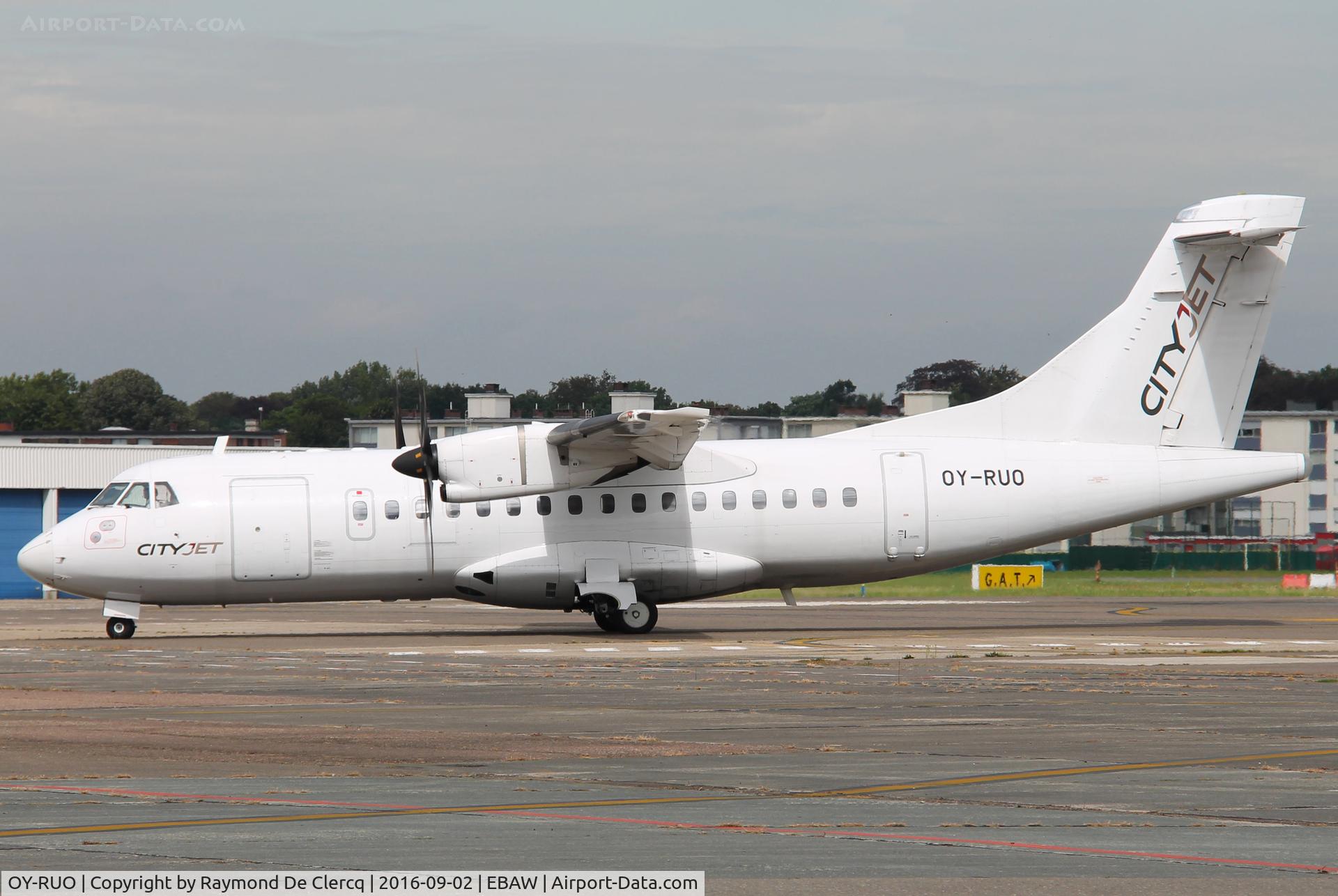 OY-RUO, 1996 ATR 42-500 C/N 514, Operating for CityJet between London and Antwerp.