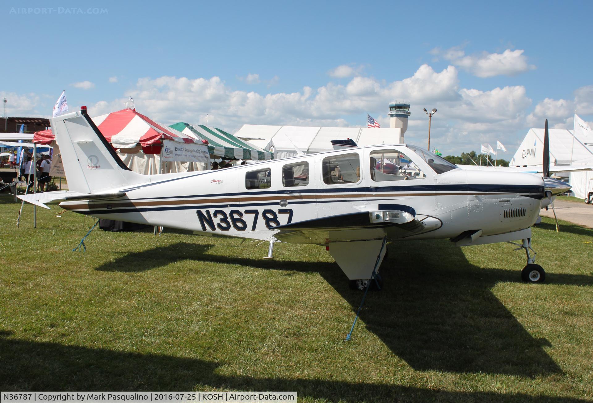 N36787, Raytheon Aircraft Company A36 Bonanza C/N E-3587, Beech A36