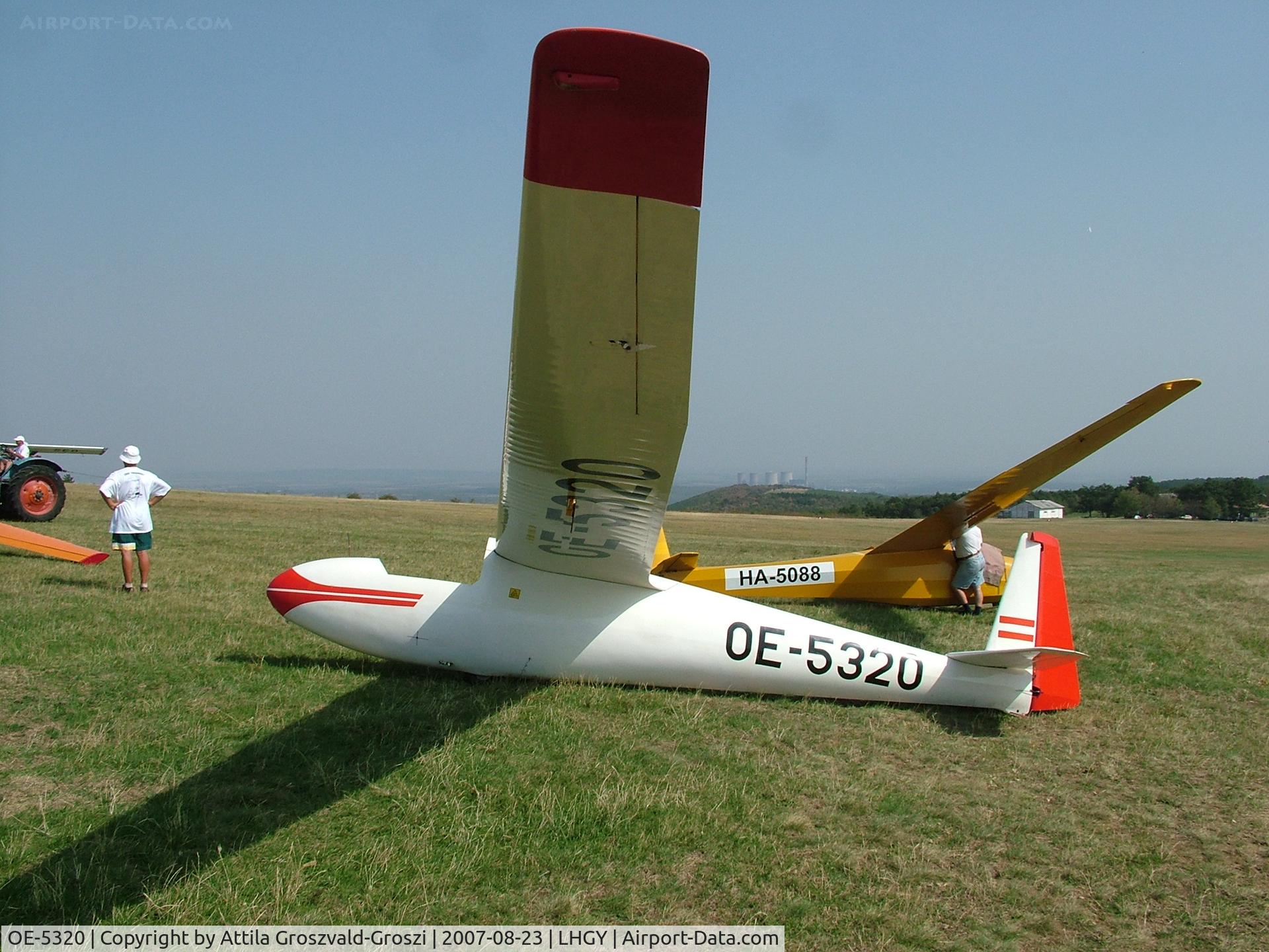 OE-5320, Schleicher Ka 6A-C C/N 827, Gyöngyös-Pipishegy Airfield, Hungary