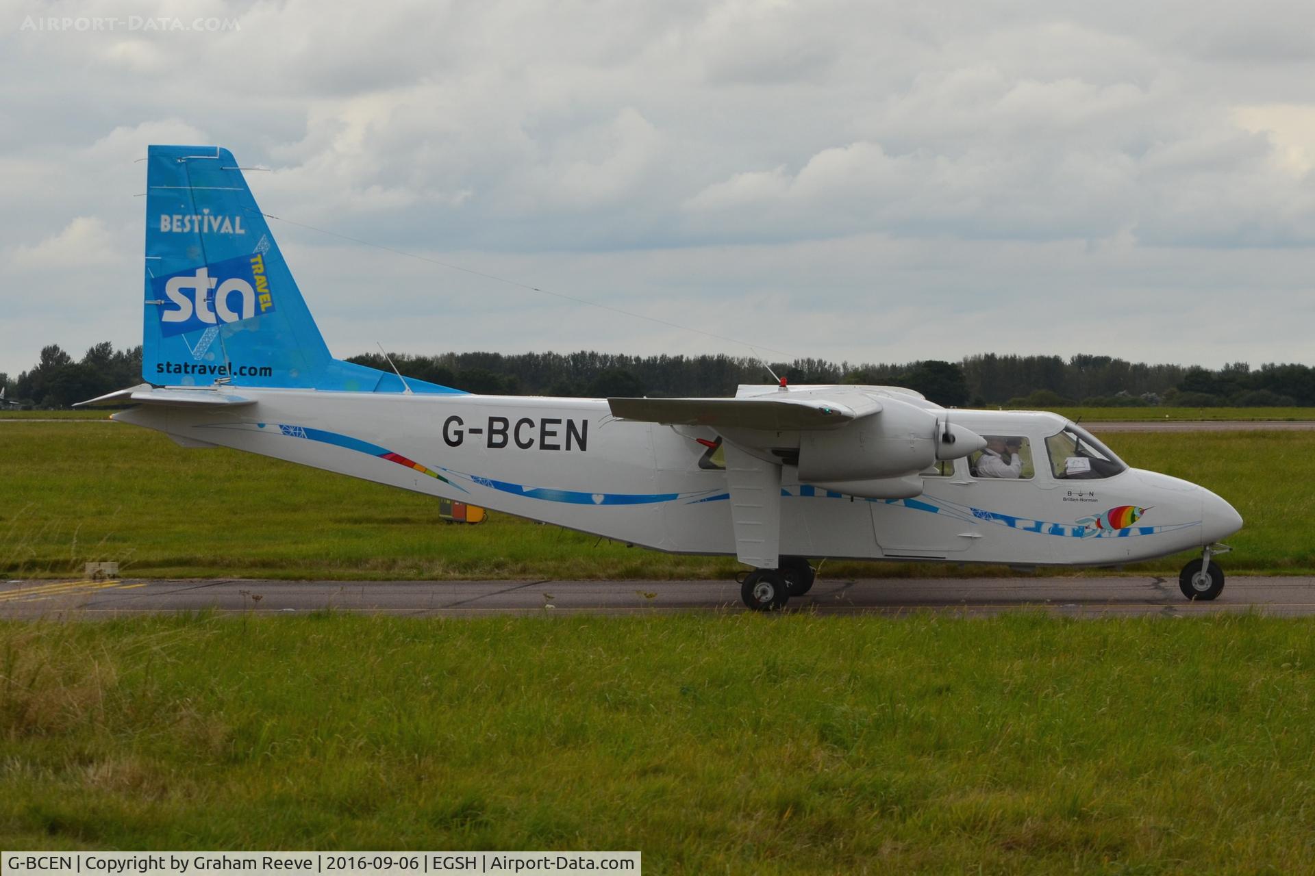 G-BCEN, 1974 Britten-Norman BN-2A-26 Islander C/N 403, Fresh out of the paint shop.