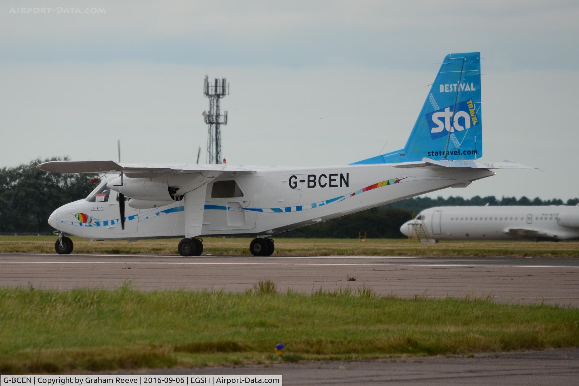 G-BCEN, 1974 Britten-Norman BN-2A-26 Islander C/N 403, Fresh out of the paint shop.