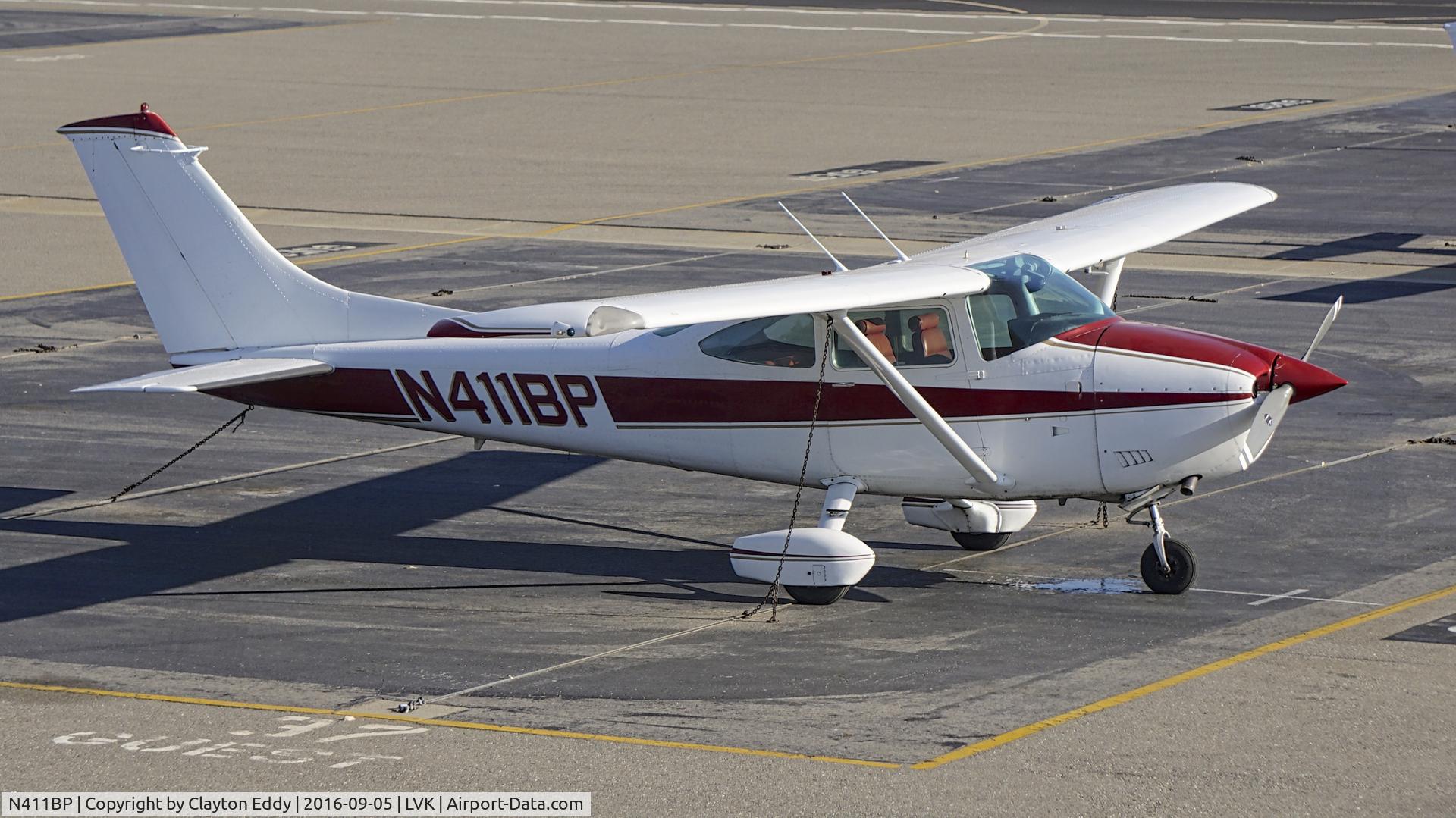 N411BP, 1977 Cessna 182Q Skylane C/N 18266177, N411BP at the Livermore Airport in California. 2016.