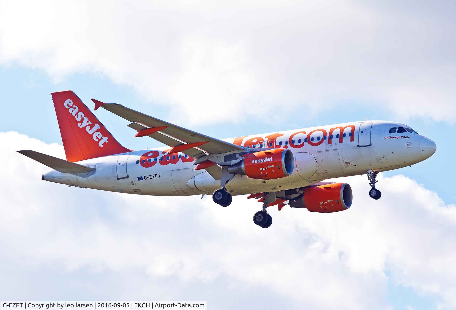 G-EZFT, 2009 Airbus A319-111 C/N 4132, Copenhagen 5.9.16 name 