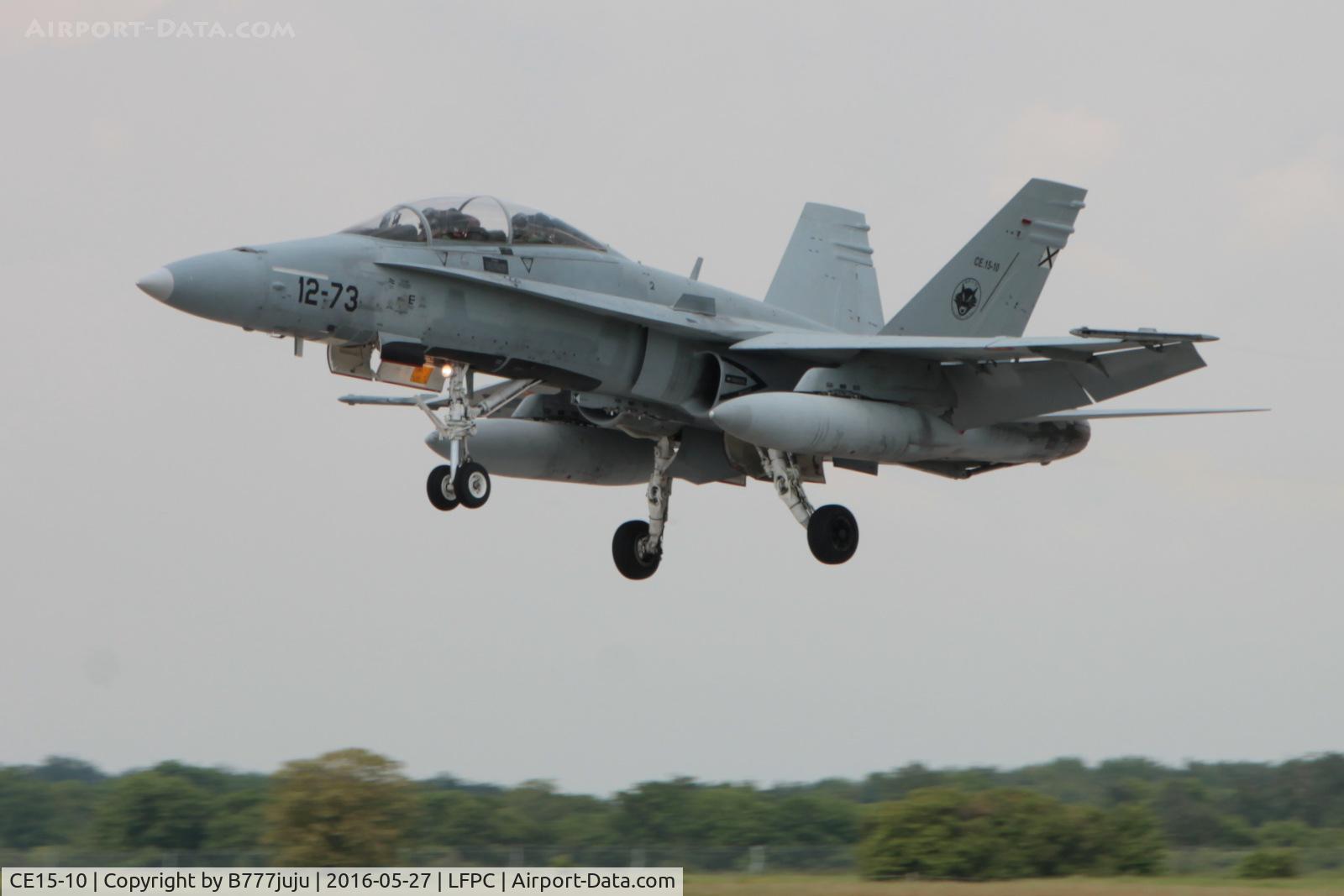 CE15-10, McDonnell Douglas EF-18BM Hornet C/N 0523/B089, at Creil