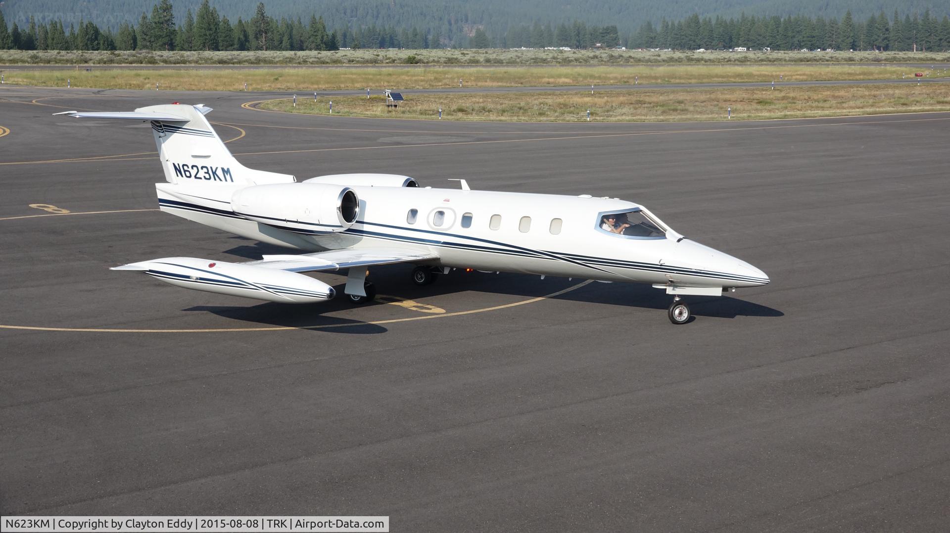 N623KM, 1980 Gates Learjet 35A C/N 307, Truckee Airport in California 2015.
