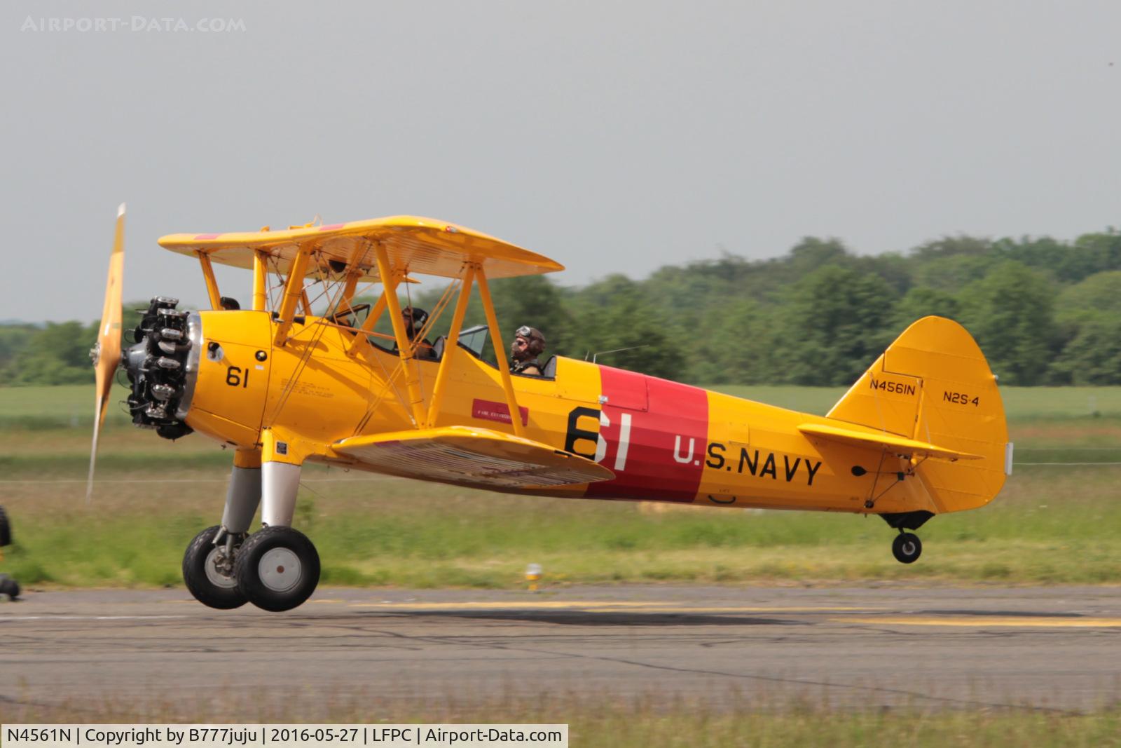 N4561N, 1943 Boeing A75N1 (PT17) C/N 75-8435, at Creil