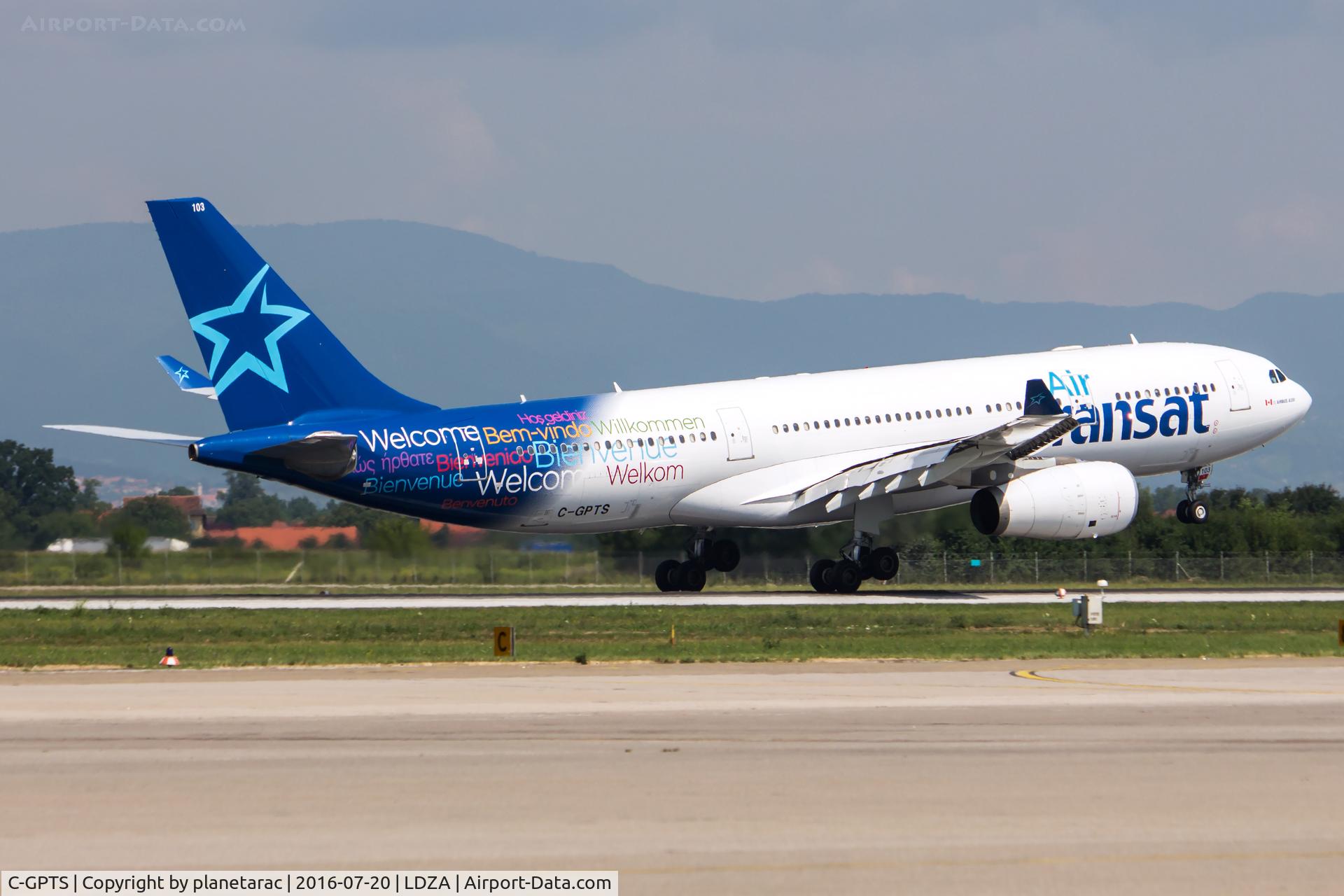 C-GPTS, 2002 Airbus A330-243 C/N 480, TS300 AirTransat Arrival from YYZ