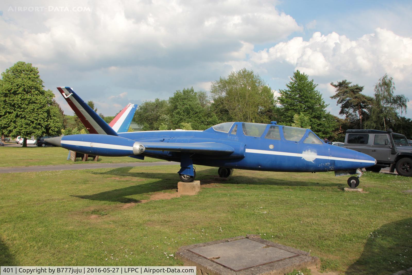 401, 1963 Fouga CM-170 Magister C/N 401, Preserved at Creil