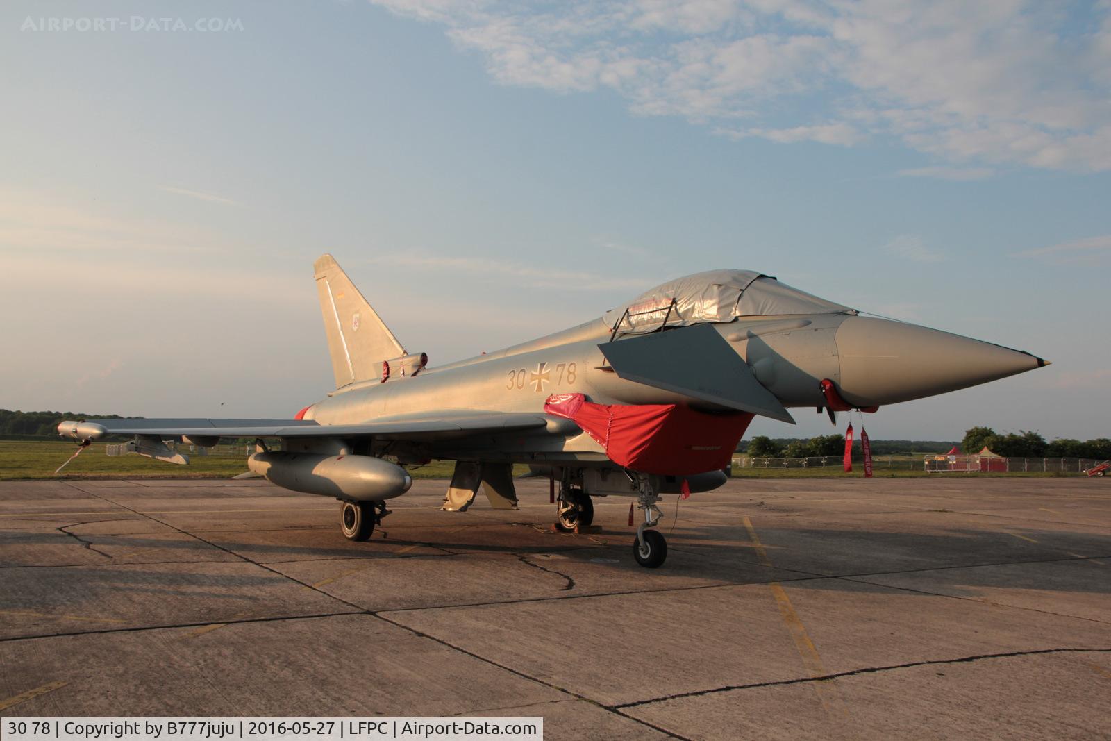 30 78, Eurofighter EF-2000 Typhoon S C/N GS058, at Creil