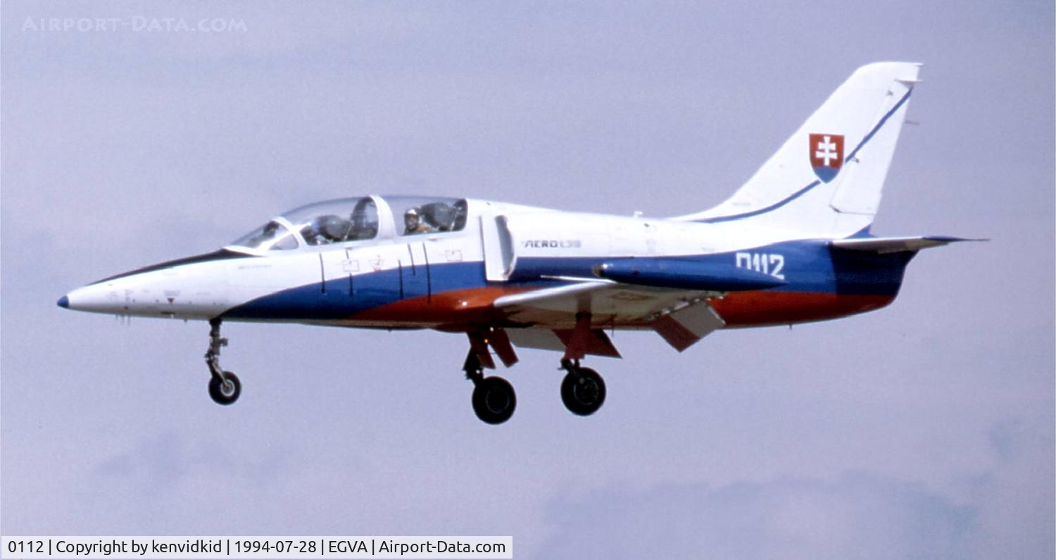 0112, Aero L-39C Albatros C/N 330112, Slovakian Air Force landing after a rehearsal at RIAT.