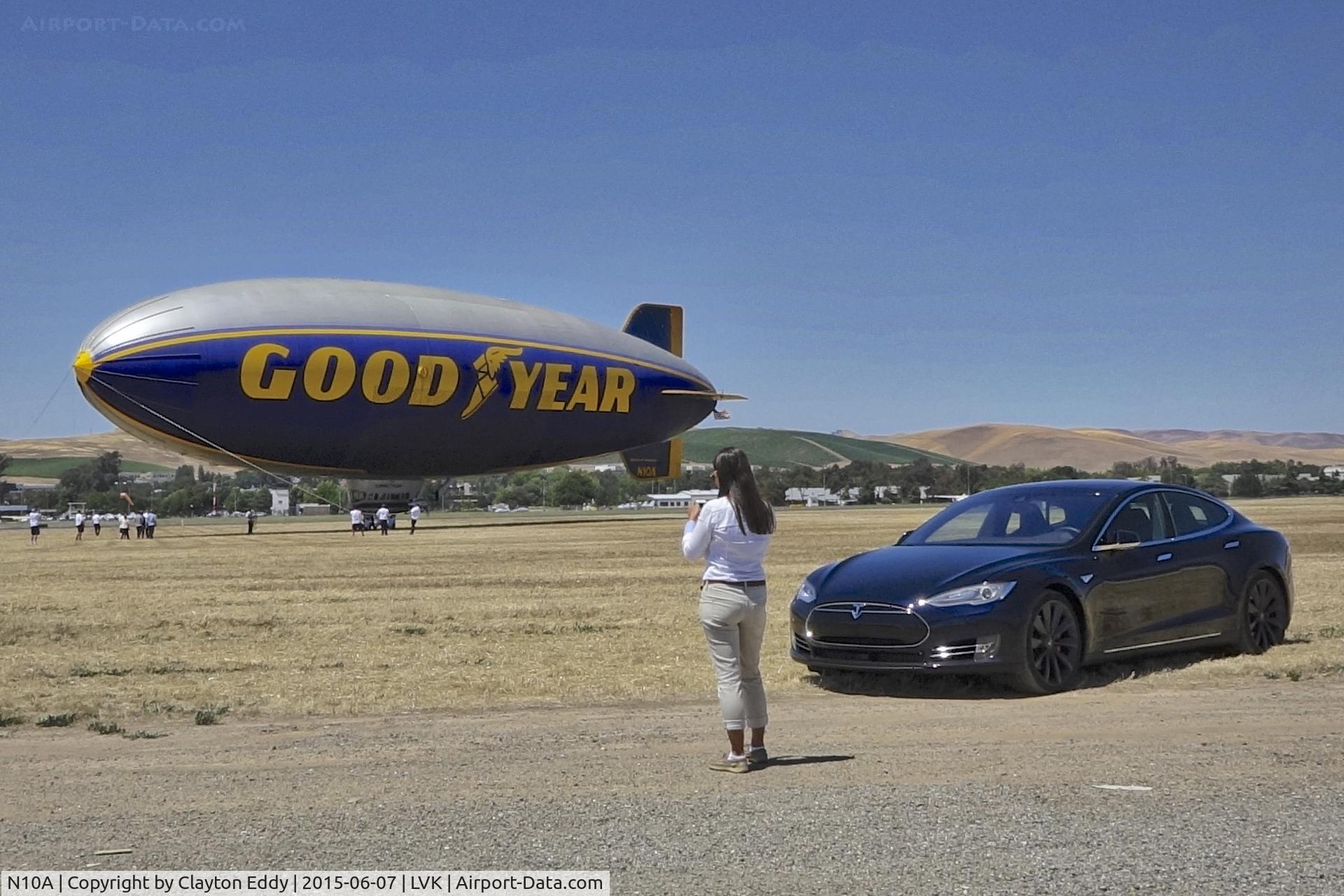 N10A, 1979 Goodyear GZ-20A C/N 4117, N10A at the Livermore Airport in California. 2015.