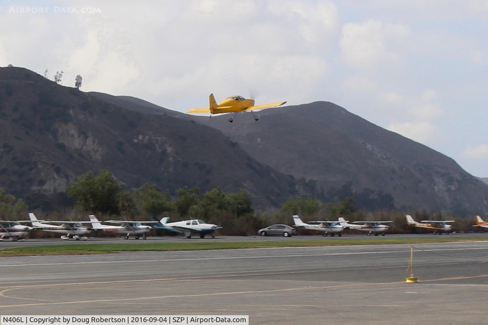 N406L, 2008 Vans RV-6 C/N 936, Provo PROVO 6, Lycoming O-320 160 Hp, takeoff climb Rwy 22, Young Eagles flight