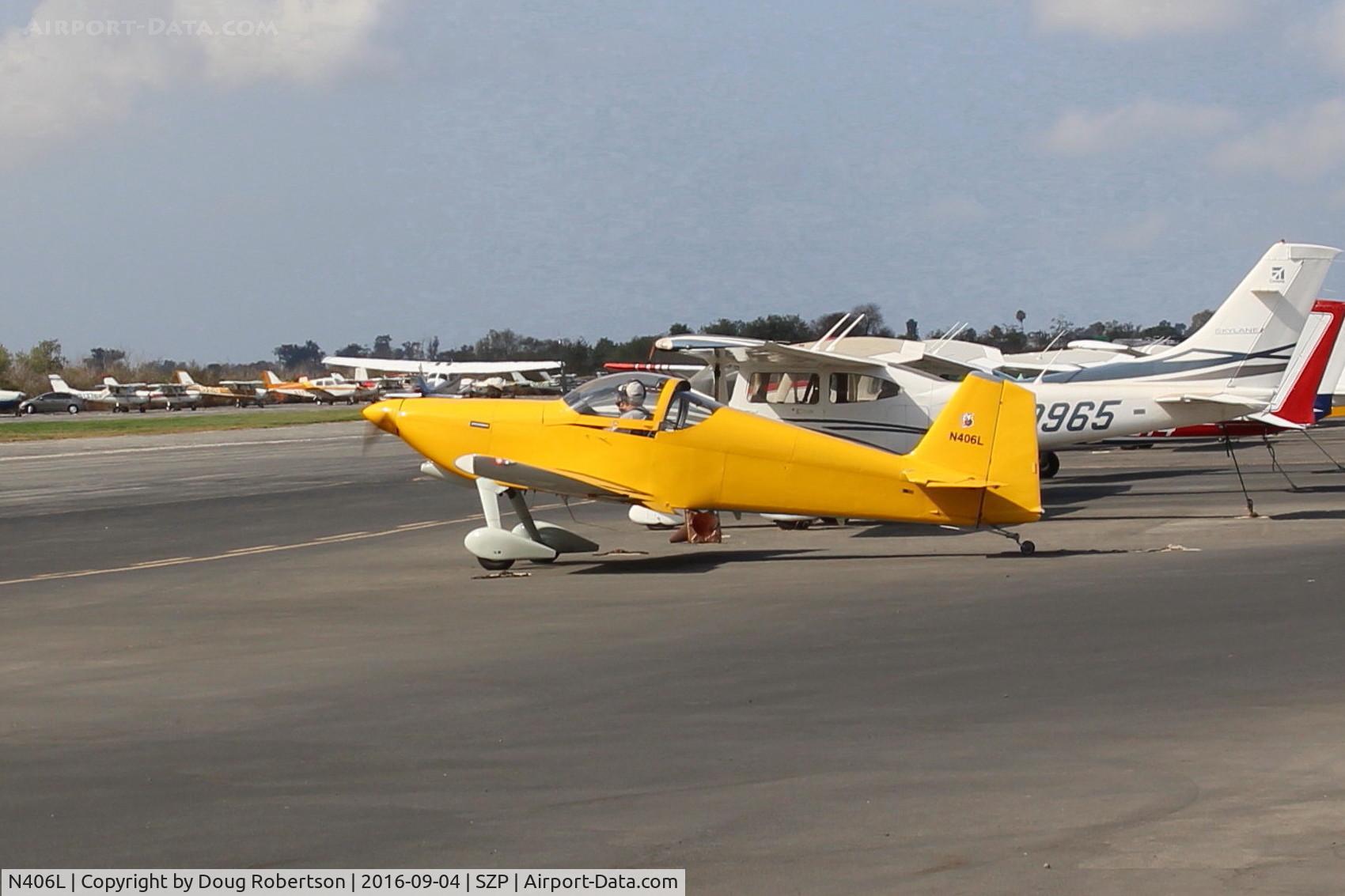 N406L, 2008 Vans RV-6 C/N 936, Provo PROVO 6, Lycoming O-320 160 Hp, Young Eagles flight loaded and ready to  taxi