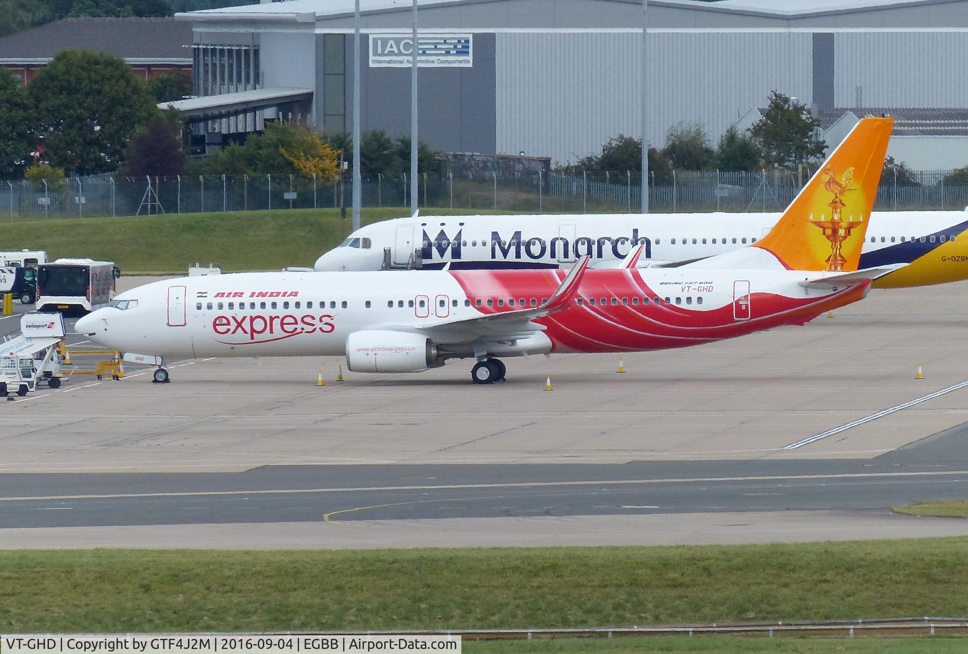 VT-GHD, 2016 Boeing 737-86N C/N 60697, VT-GHD at Birmingham on delivery 4.9.16