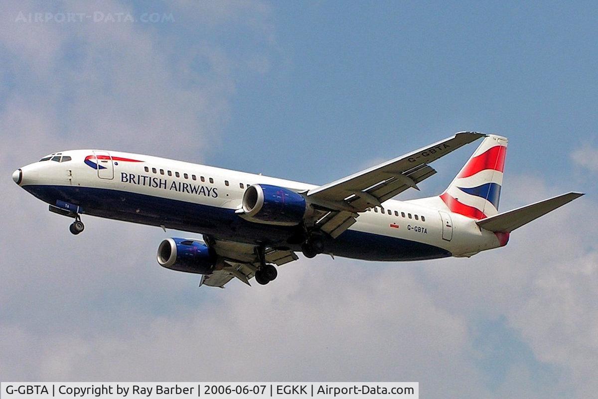 G-GBTA, 1993 Boeing 737-436 C/N 25859, Boeing 737-436 [25859] (British Airways) Gatwick~G 07/06/2006