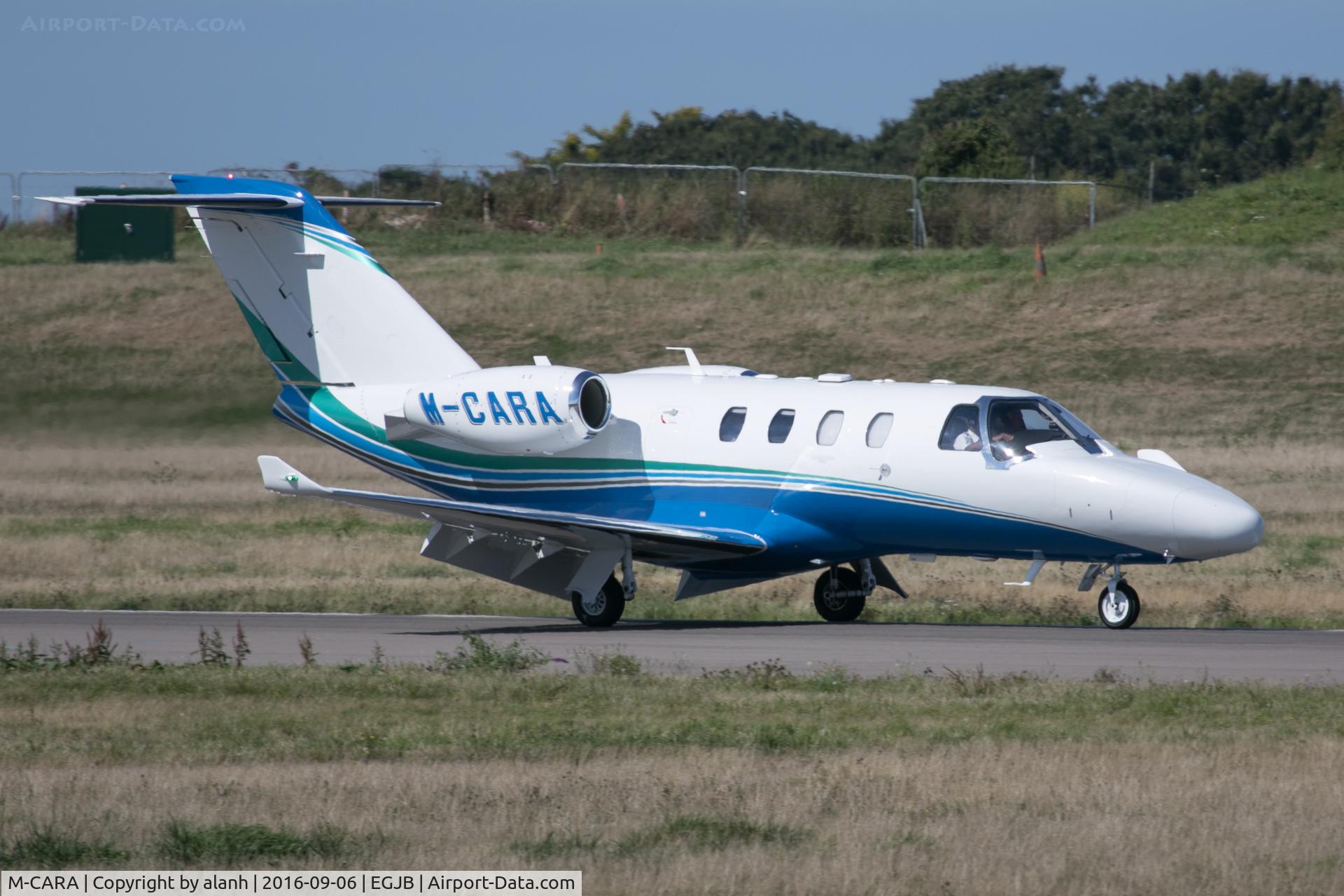 M-CARA, 2014 Cessna 525 Citation M2 C/N 525-0859, Landing at Guernsey
