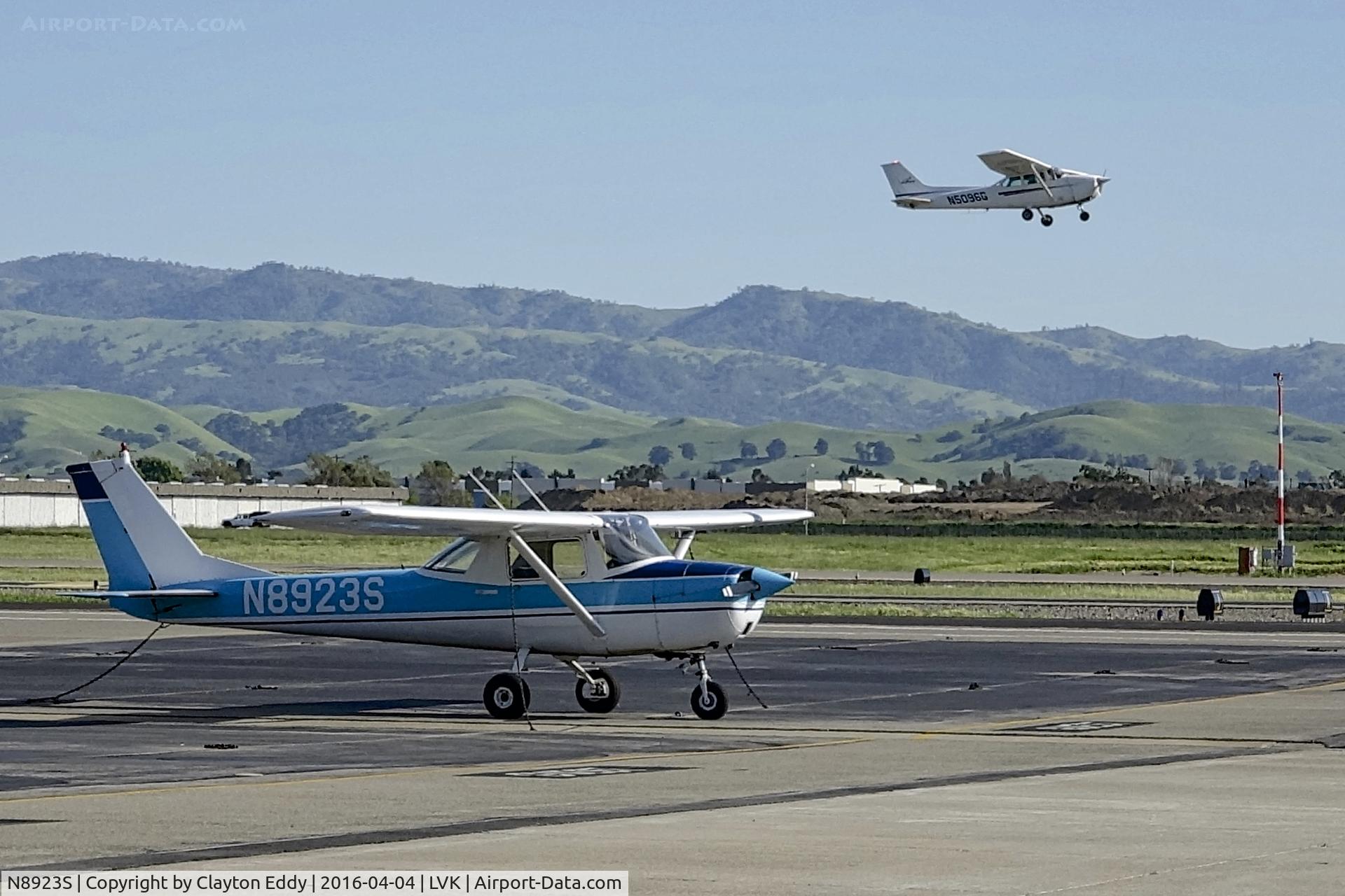 N8923S, 1965 Cessna 150F C/N 15062223, Cessna 150 at Livermore Airport in California. 2016.