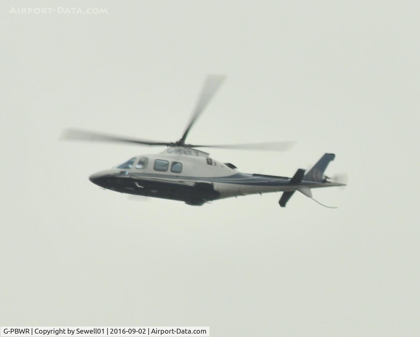 G-PBWR, 2007 Agusta A-109S Grand C/N 22050, Overhead