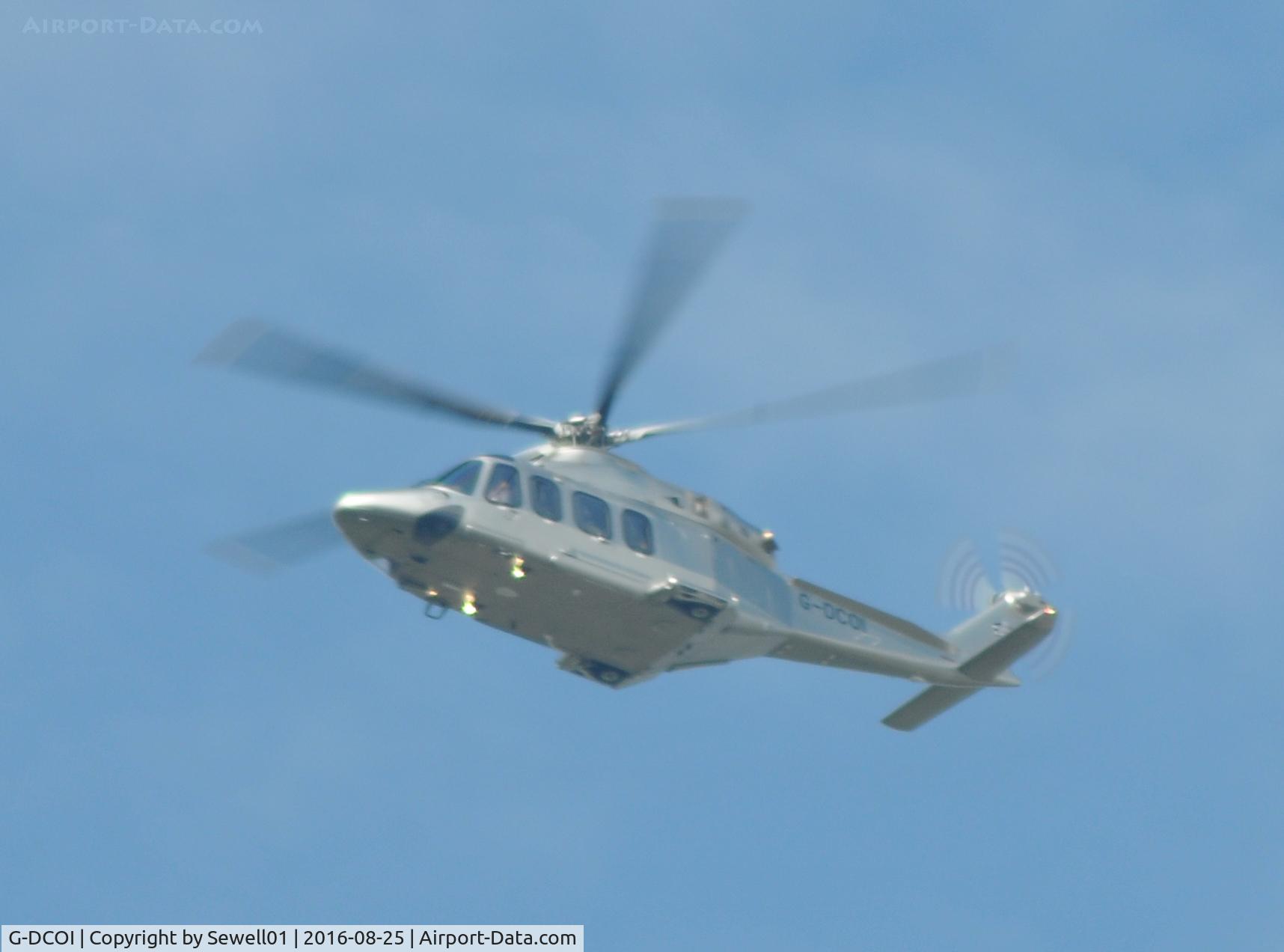 G-DCOI, 2013 AgustaWestland AW-139 C/N 31475, Overhead Walton-on-Thames