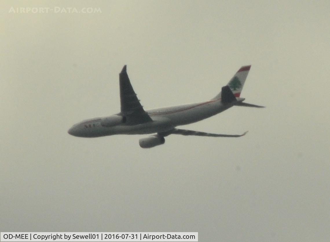 OD-MEE, 2016 Airbus A330-243 C/N 1725, Overhead Walton-on-Thames
