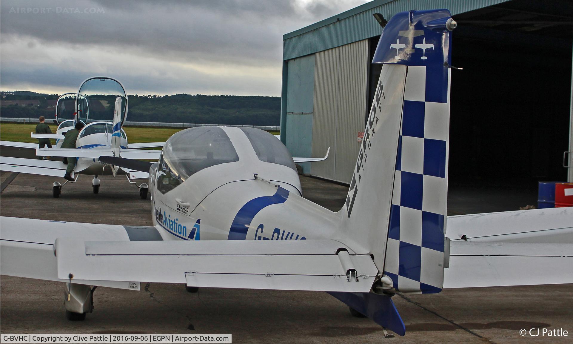 G-BVHC, 1994 Grob G-115D-2 C/N 82005, Parked up at Dundee