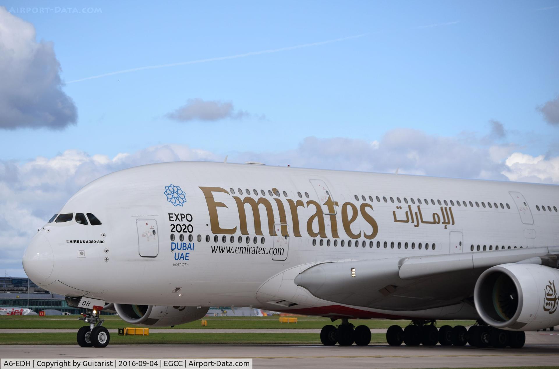 A6-EDH, 2009 Airbus A380-861 C/N 025, At Manchester