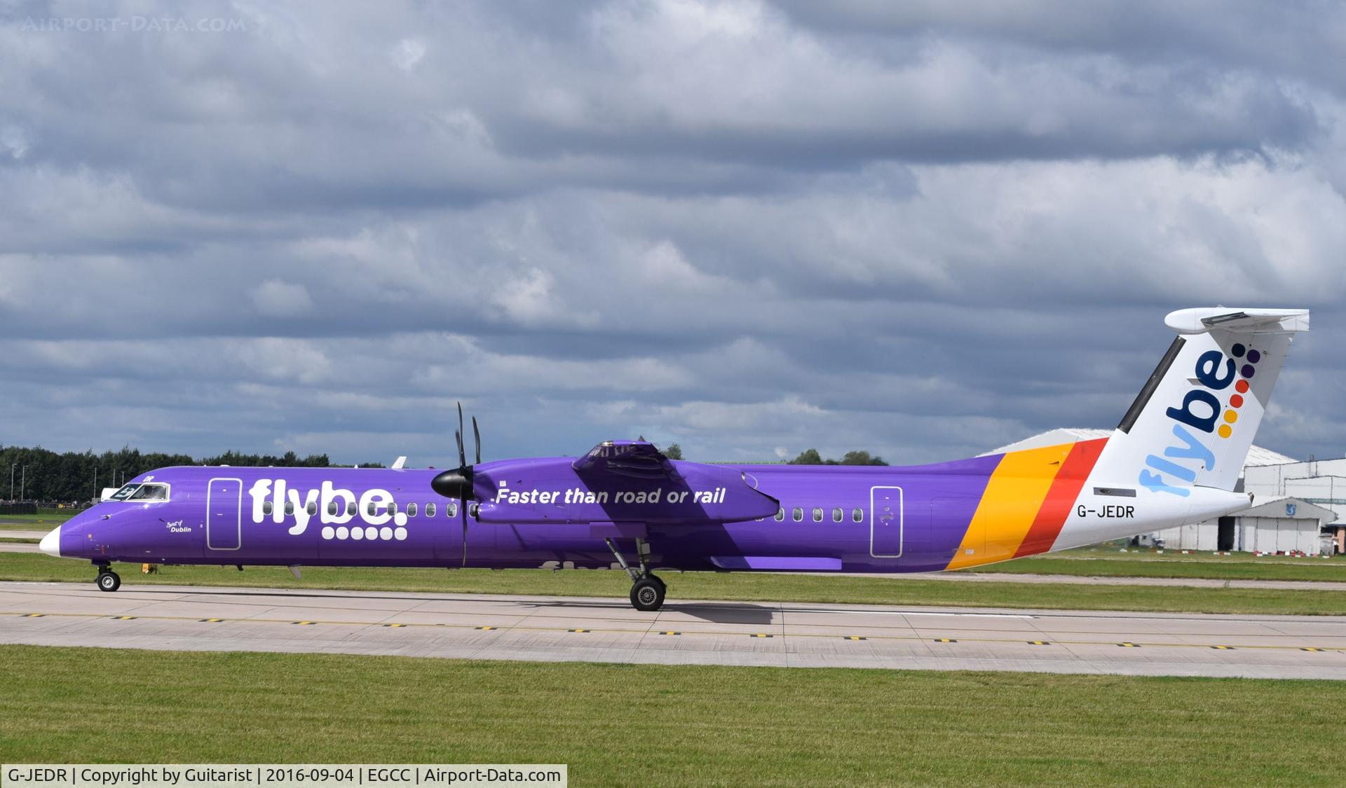 G-JEDR, 2003 De Havilland Canada DHC-8-402Q Dash 8 C/N 4087, At Manchester