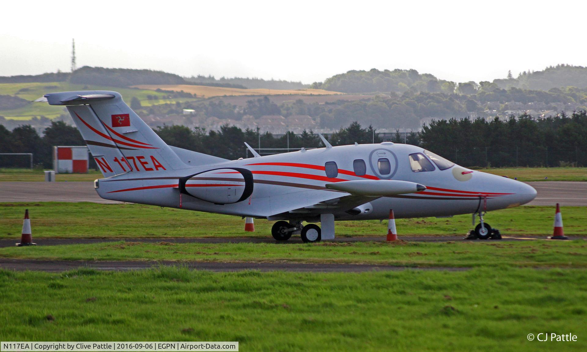 N117EA, 2007 Eclipse Aviation Corp EA500 C/N 000104, Pictured at Dundee EGPN on one of its annual trips
