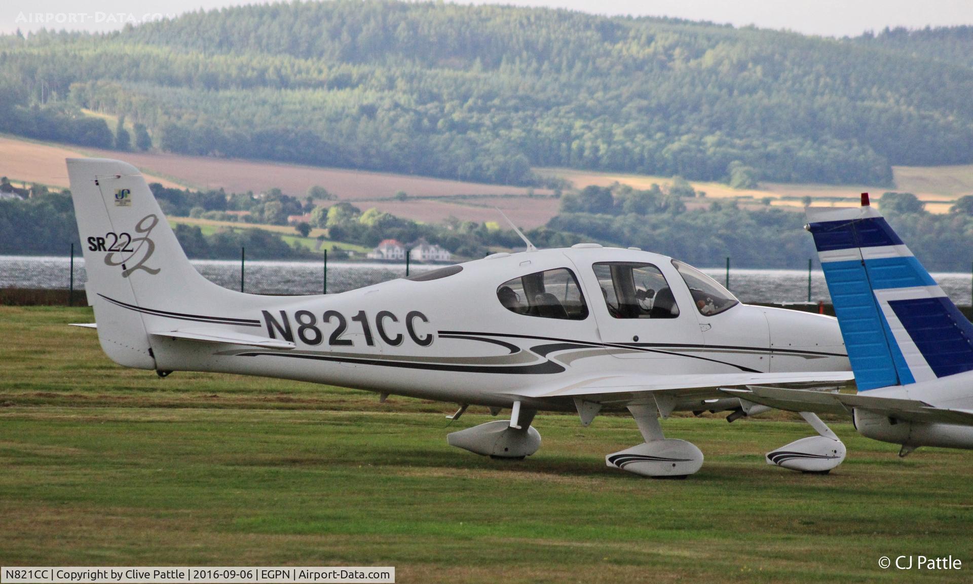 N821CC, 2005 Cirrus SR22 G2 C/N 1427, Parked up at Dundee EGPN in an obscured position