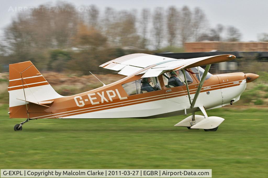 G-EXPL, 1996 Champion 7GCBC Explorer C/N 1220-96, Champion 7GCBC Citabria at Breighton Airfield on March 27th 2011.