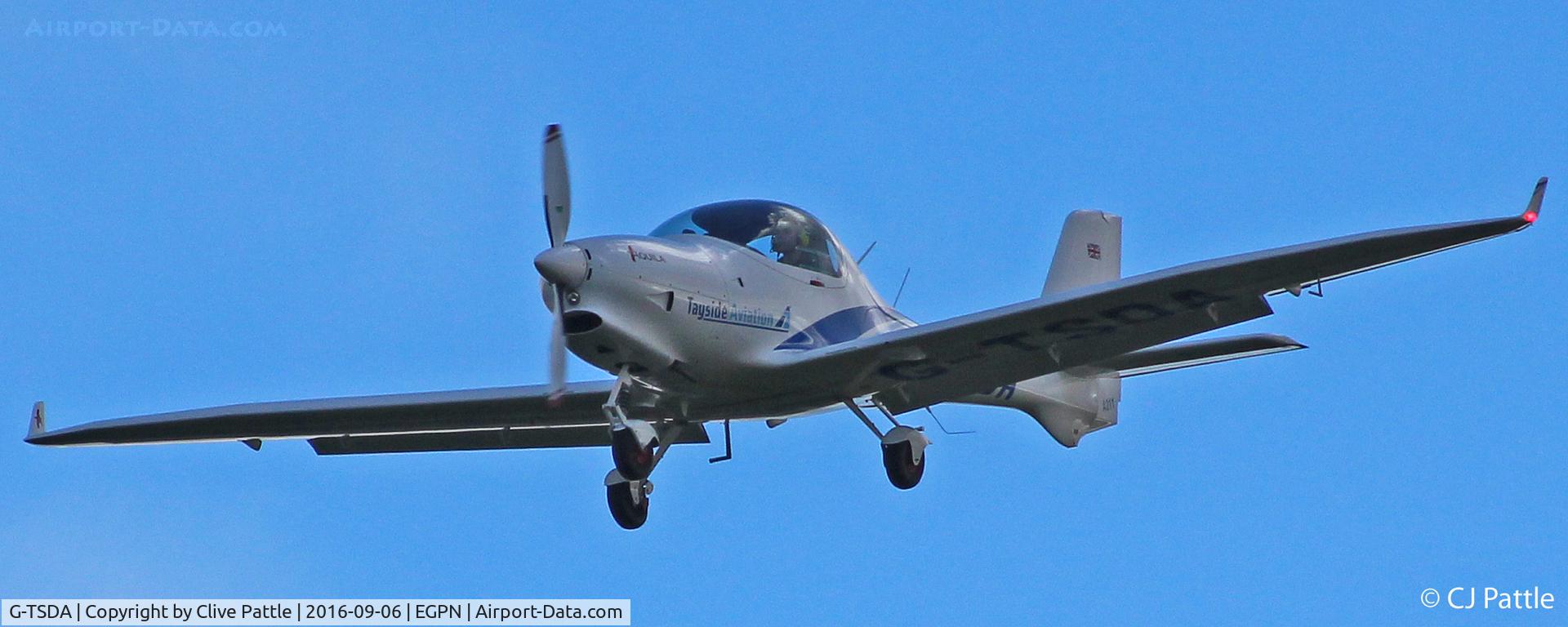 G-TSDA, 2015 Aquila AT01-100A C/N AT01-100A-329, In action with Tayside Aviation at Dundee EGPN