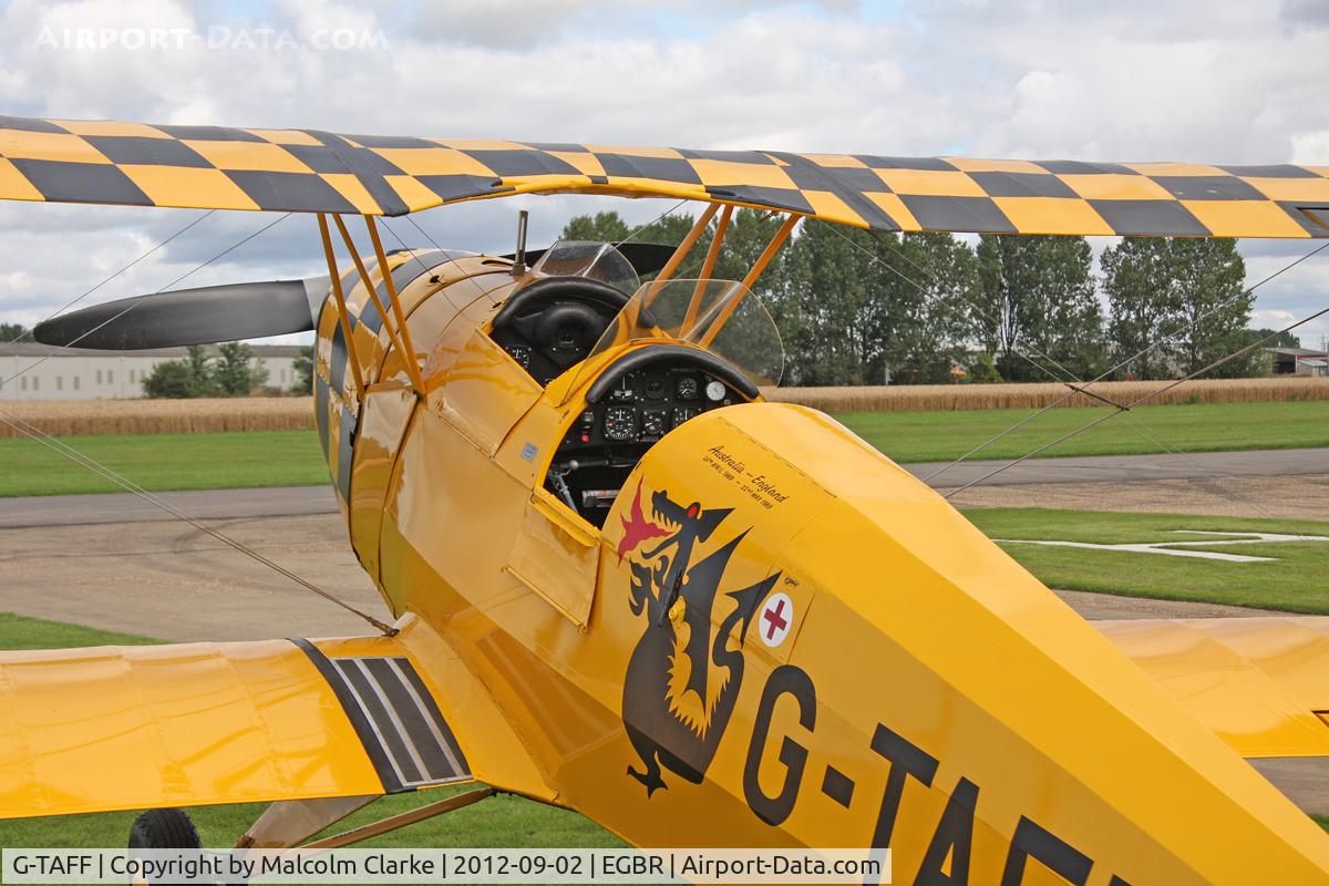 G-TAFF, 1957 CASA 1-131E Jungmann C/N 1129, CASA 1-131-E3B at The Real Aeroplane Company's Wings & Wheels weekend, Breighton Airfield, September 2012.