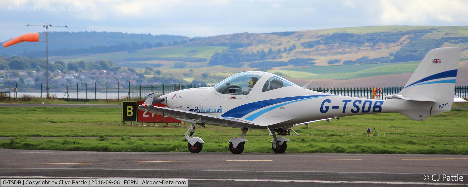 G-TSDB, 2015 Aquila AT01-100A C/N AT01-100A-330, In action with Tayside Aviation at Dundee EGPN