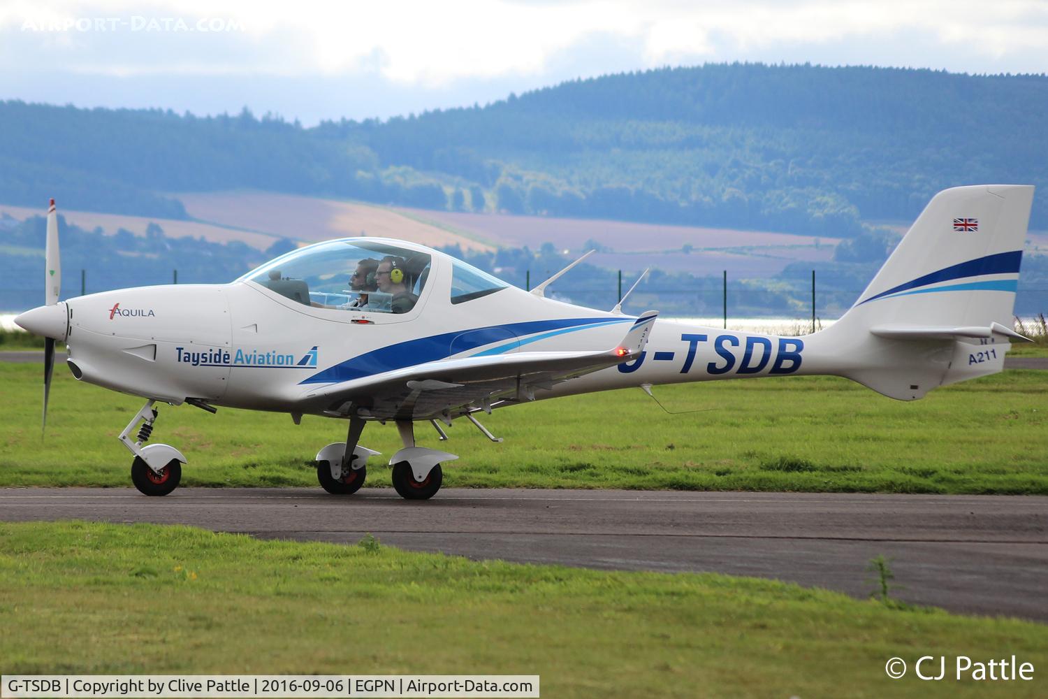 G-TSDB, 2015 Aquila AT01-100A C/N AT01-100A-330, In action with Tayside Aviation at Dundee EGPN