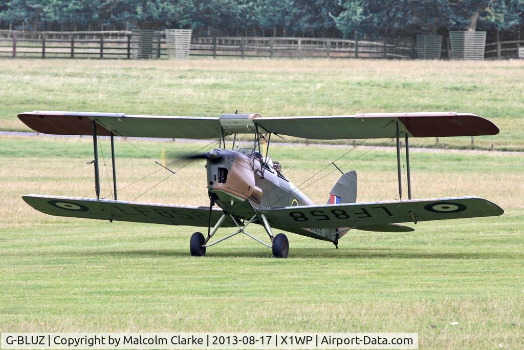 G-BLUZ, 1944 De Havilland DH.82B Queen Bee C/N 1435, De Havilland DH-82B Queen Bee at The De Havilland Moth Club's 28th International Moth Rally at Woburn Abbey. August 17th 2013.