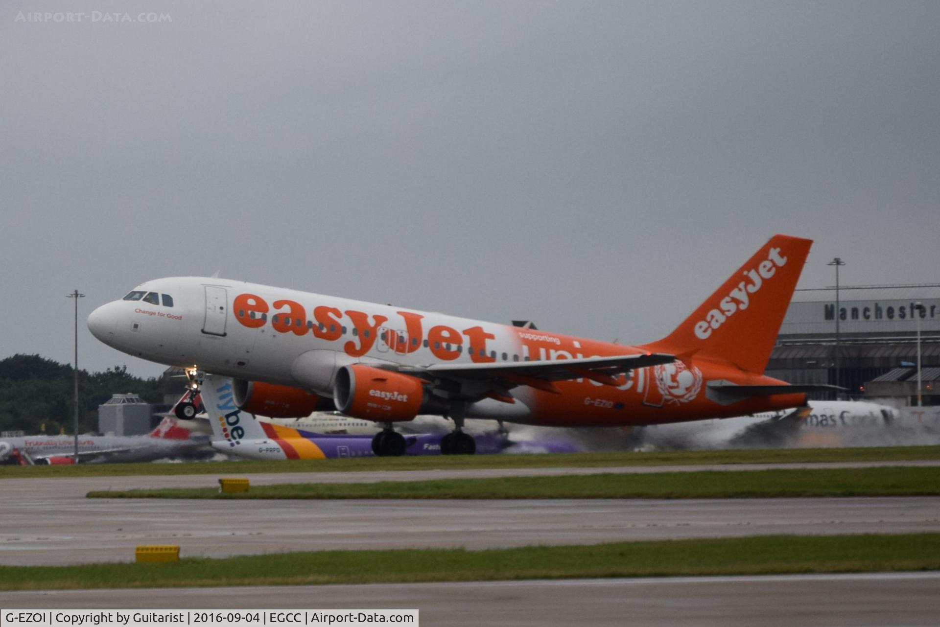 G-EZOI, 2015 Airbus A320-214 C/N 6562, At Manchester