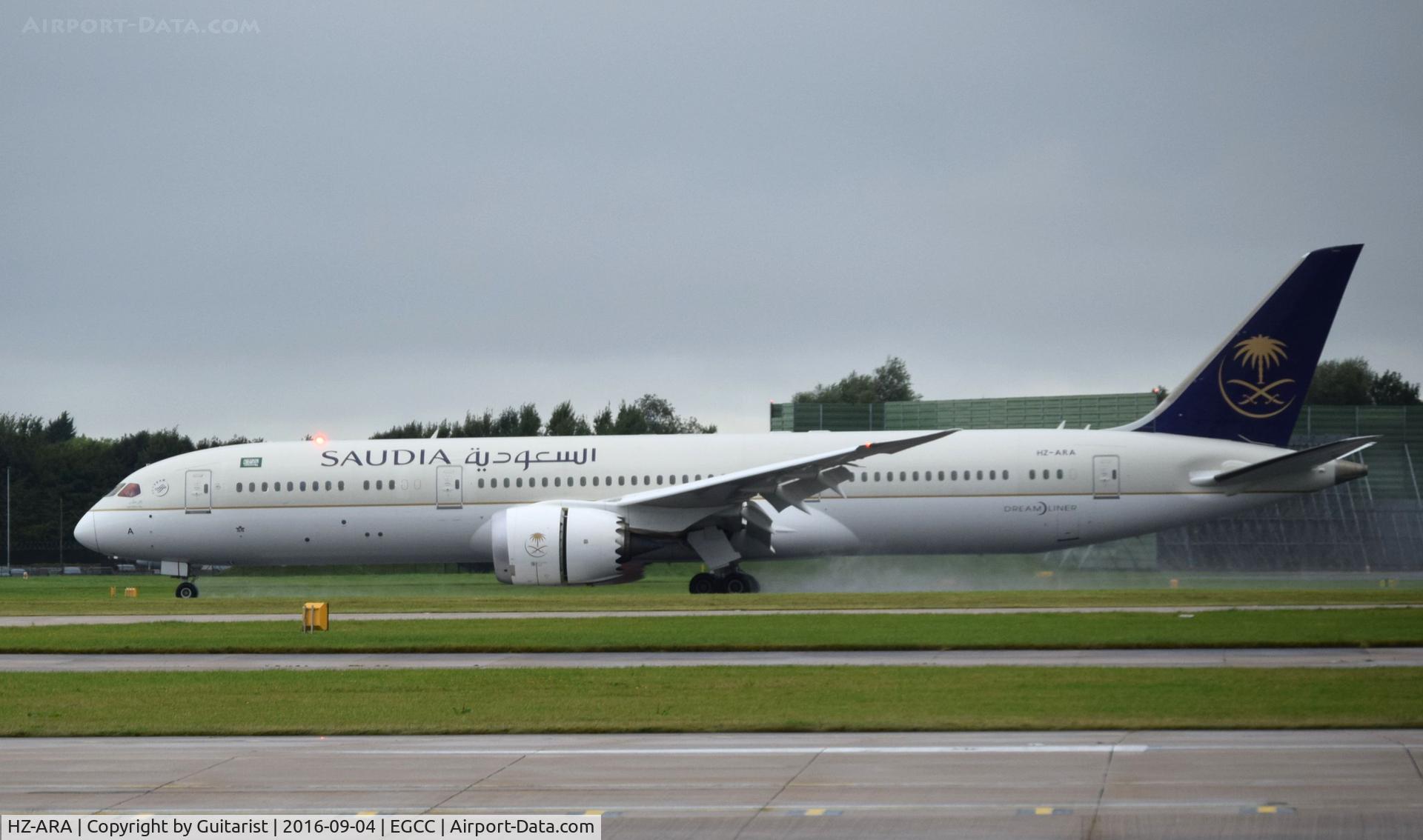 HZ-ARA, 2016 Boeing 787-9 Dreamliner C/N 41544, At Manchester