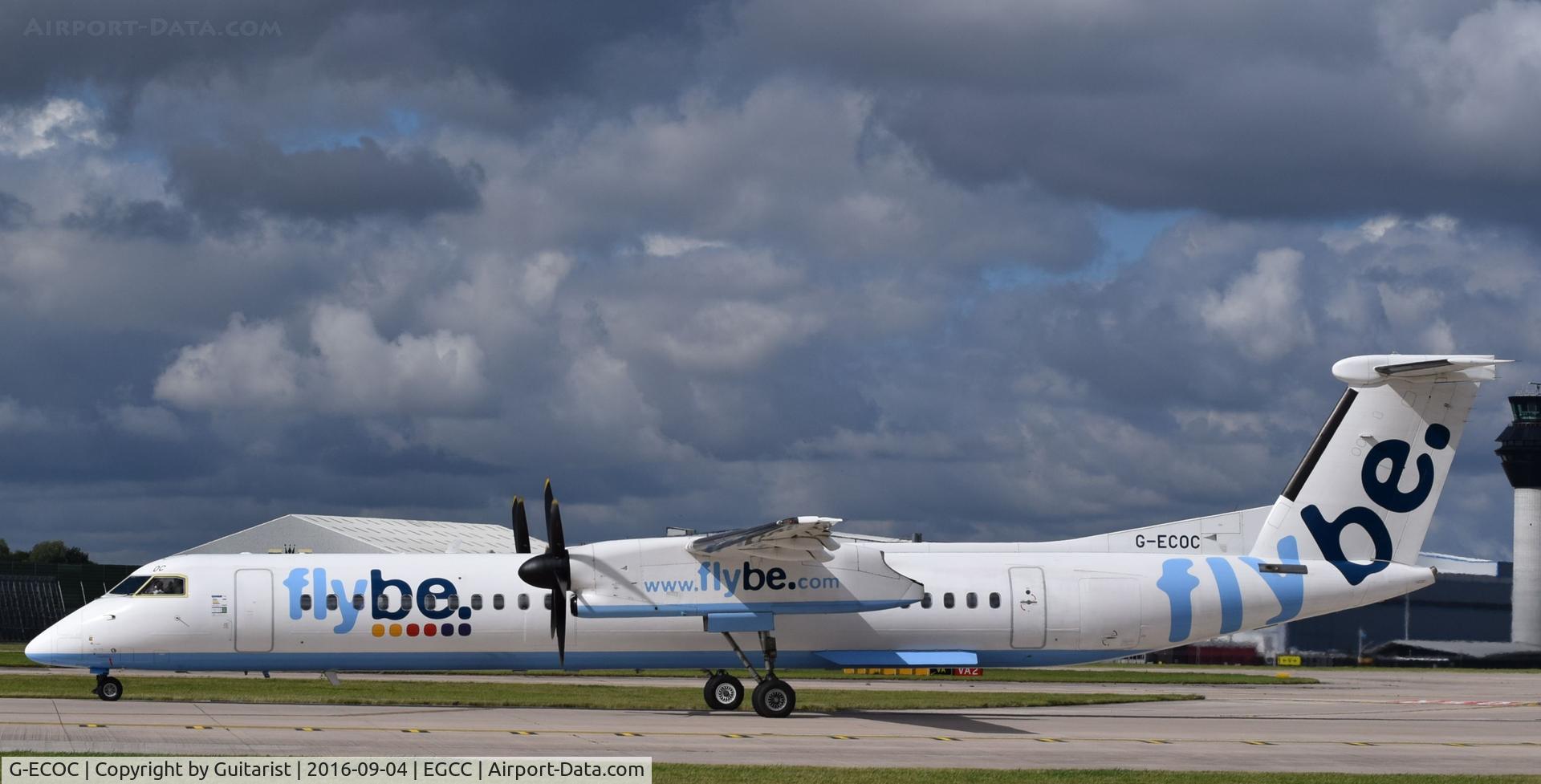 G-ECOC, 2007 De Havilland Canada DHC-8-402Q Dash 8 C/N 4197, At Manchester