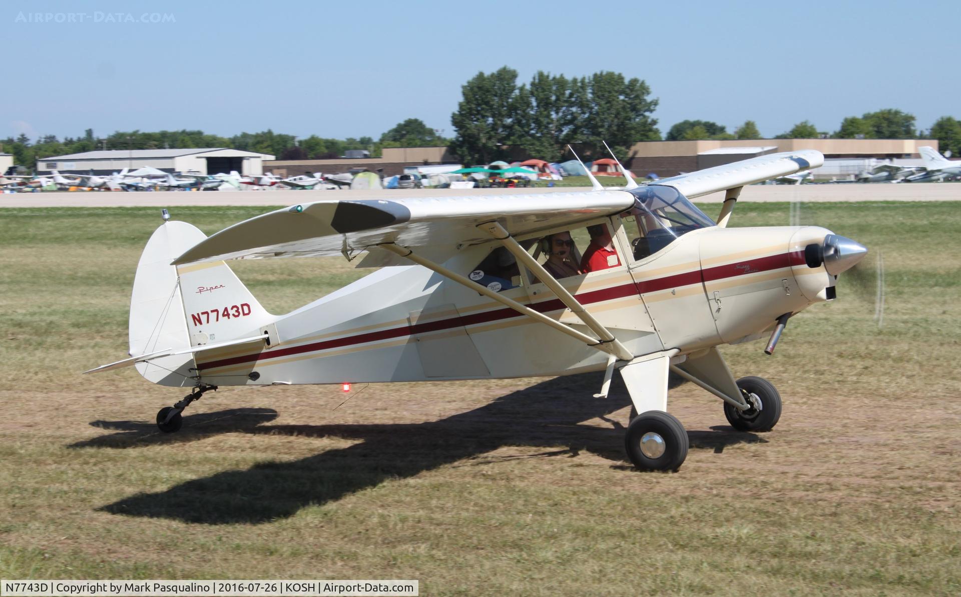 N7743D, 1957 Piper PA-22-150 Tri-Pacer C/N 22-5422, Piper PA-22-150