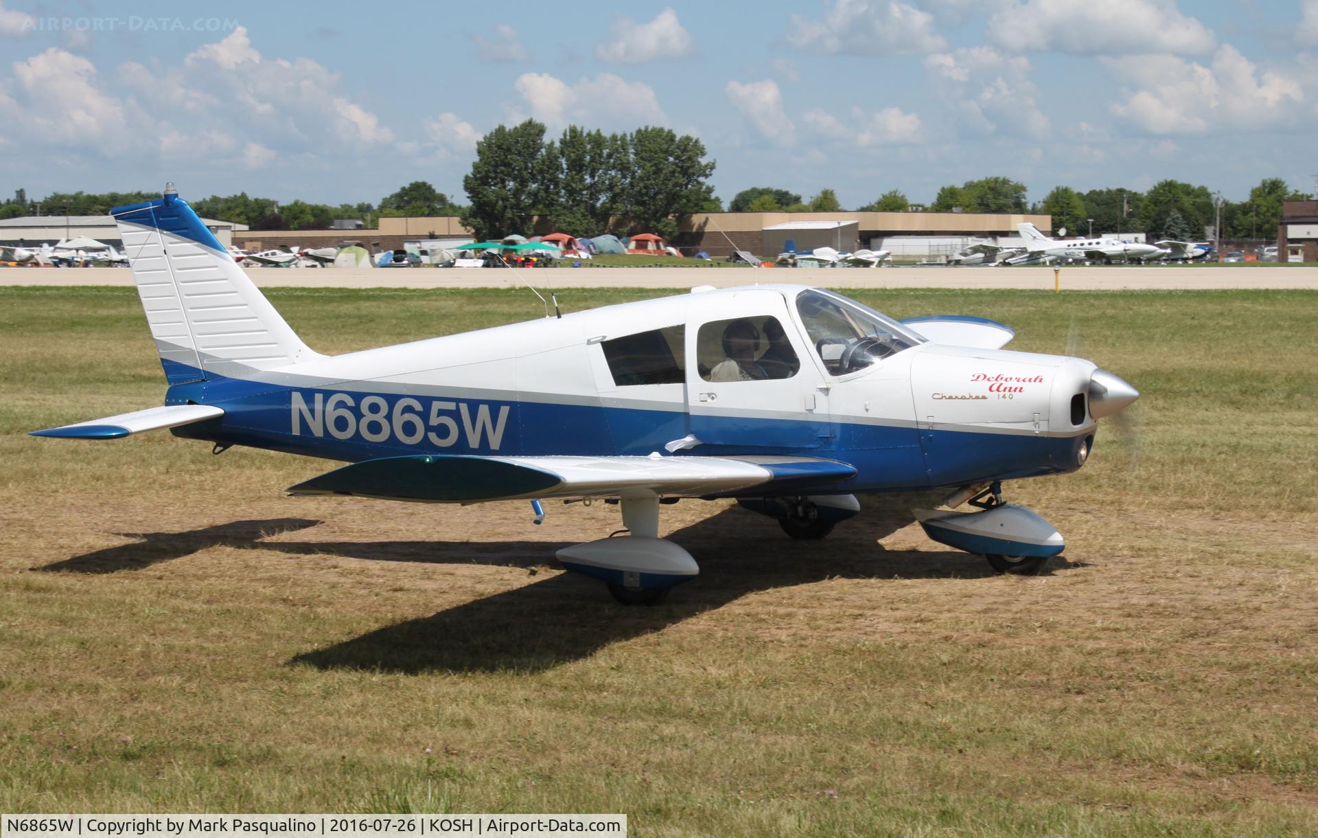 N6865W, 1965 Piper PA-28-140 C/N 28-21021, Piper PA-28-140